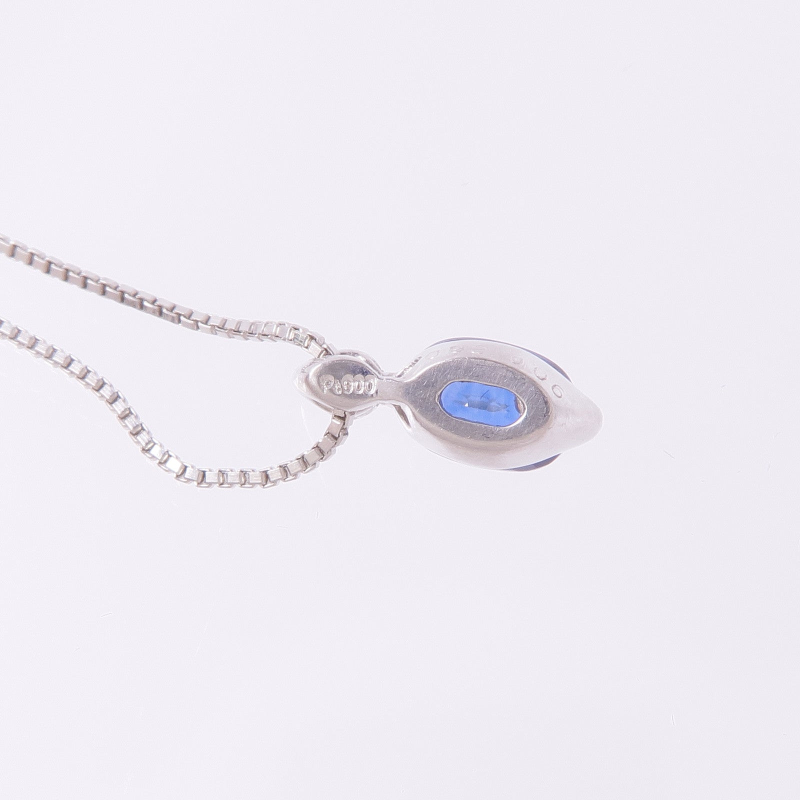 JEWELRY PT900/PT850鉑金Sapphire Diamond Necklace藍寶石/鑽石項鍊