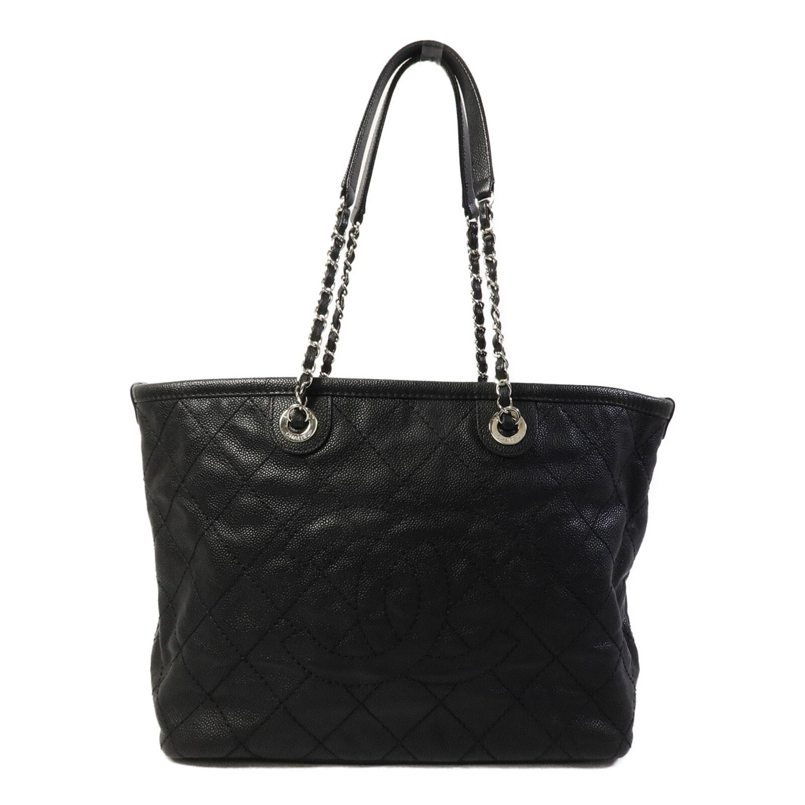CHANEL 牛皮皮革CC Quited Tote Bag手挽袋