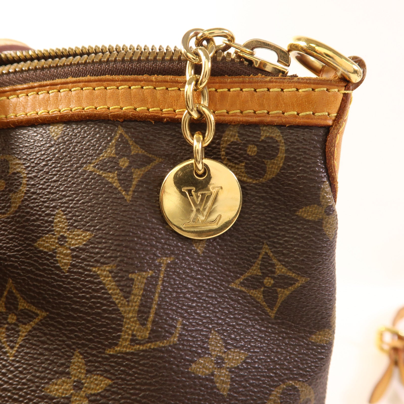 LOUIS VUITTON LV GHW Palermo PM 2 Way Shoulder Bag M40145 Monogram Brown