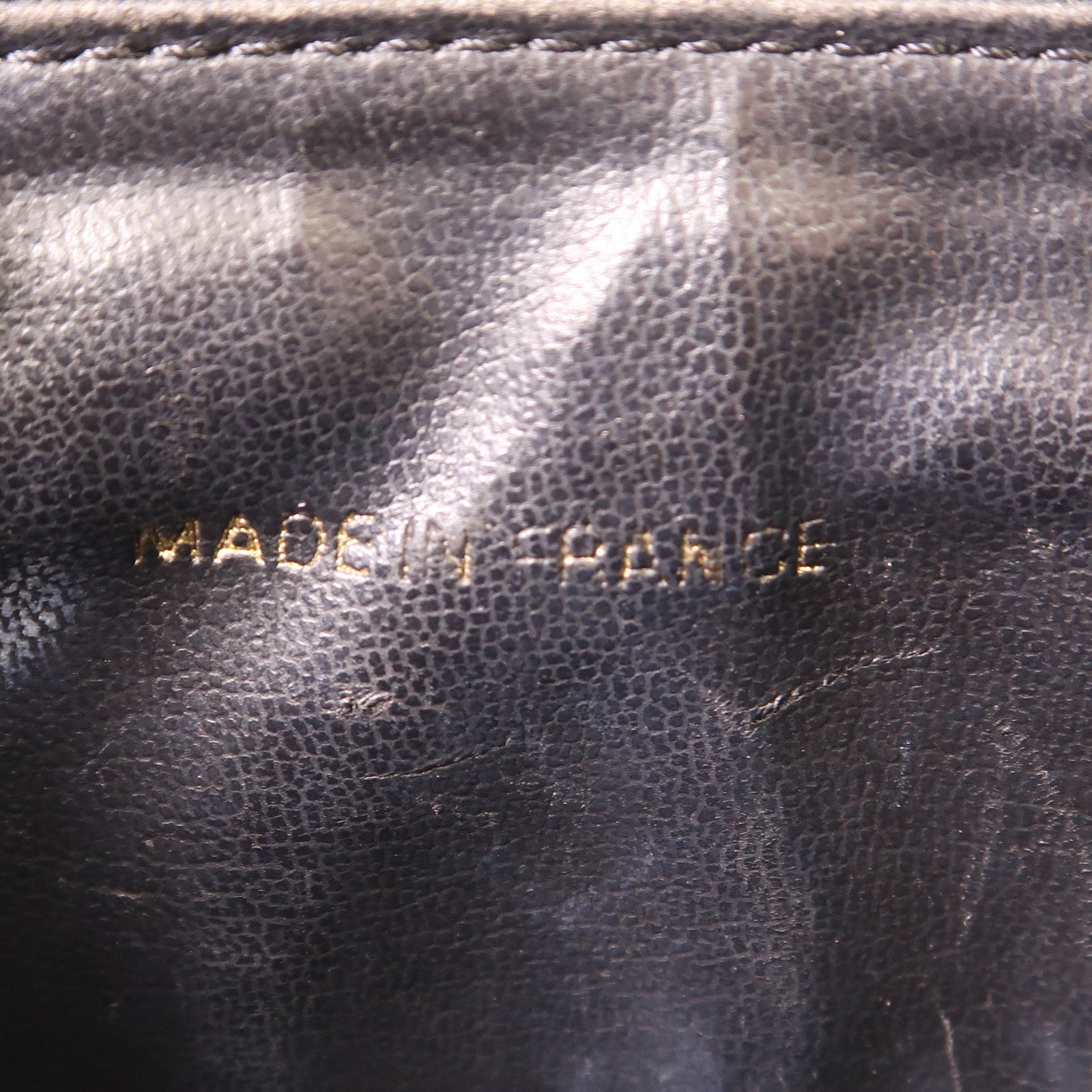 CHANEL 牛皮皮革Vintage Vanity Case金扣手挽袋