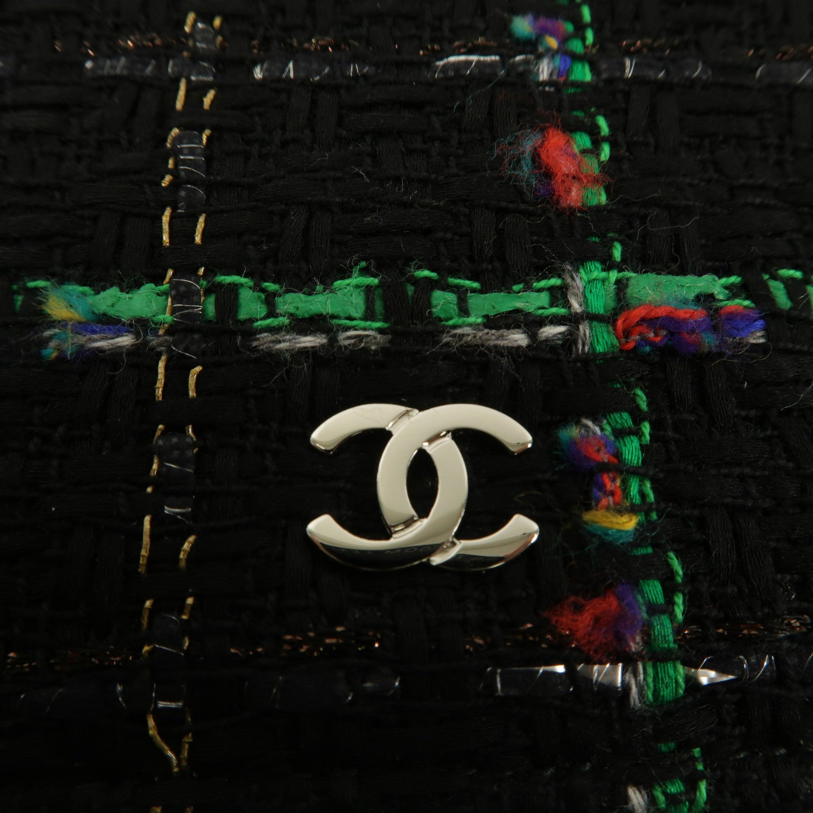 CHANEL Tweed WOC Wallet On Chain With Robot Charm鏈帶肩背袋