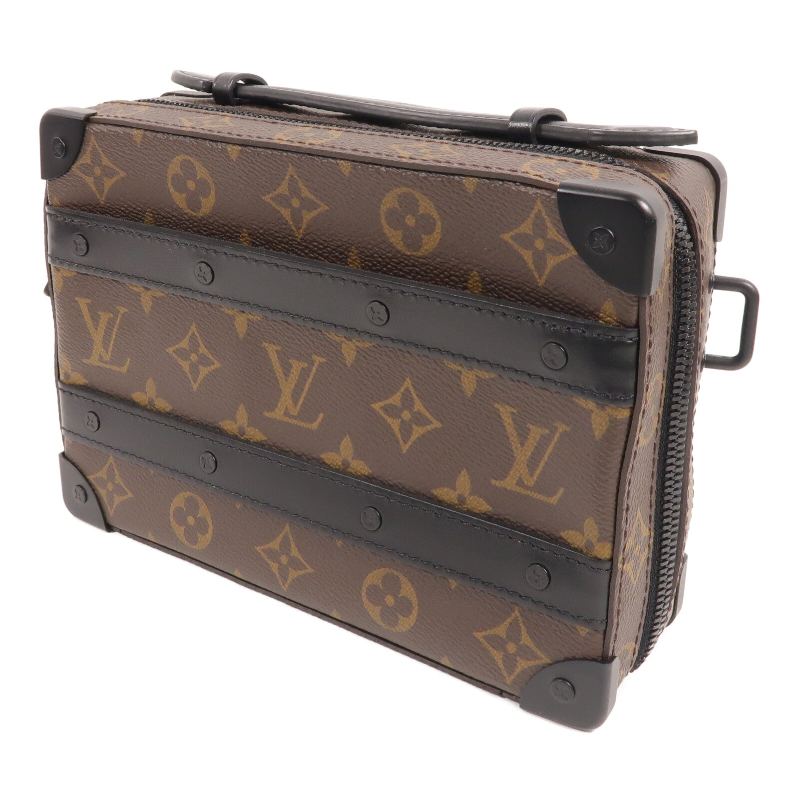 LOUIS VUITTON Monogram Macassar Handle Soft Truck手挽肩背兩用袋