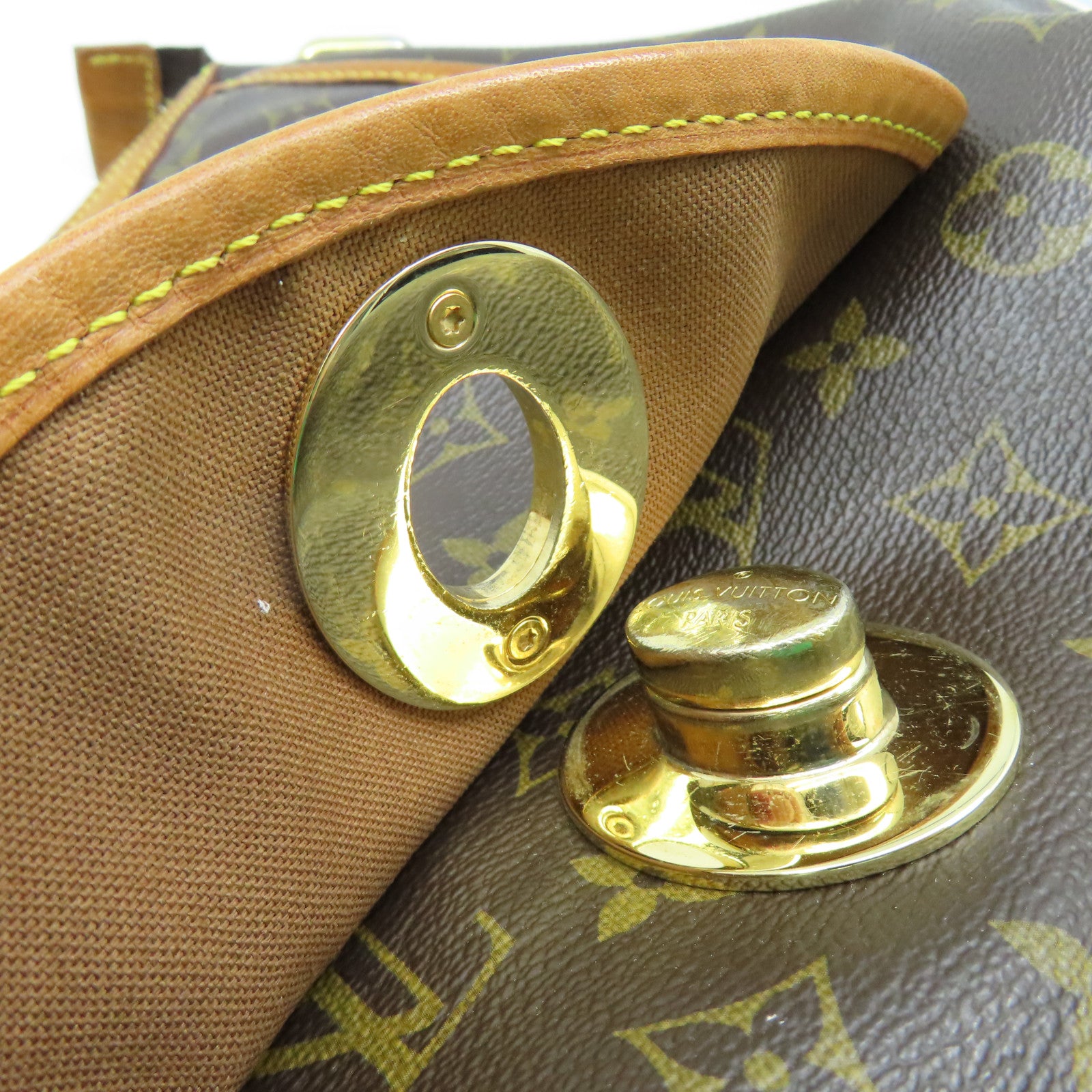 LOUIS VUITTON 【激減優惠】Monogram Tulum GM金扣肩背袋啡色