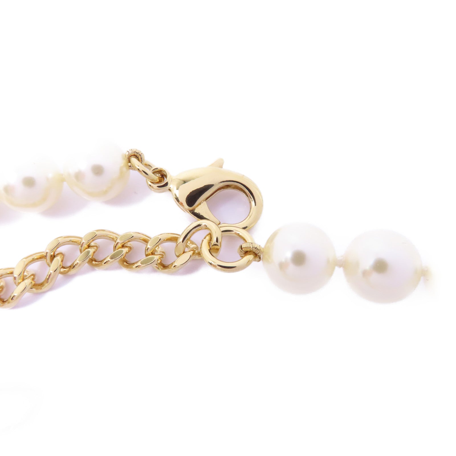CHANEL PVC/金屬Necklace項鍊黑色/白色/金色