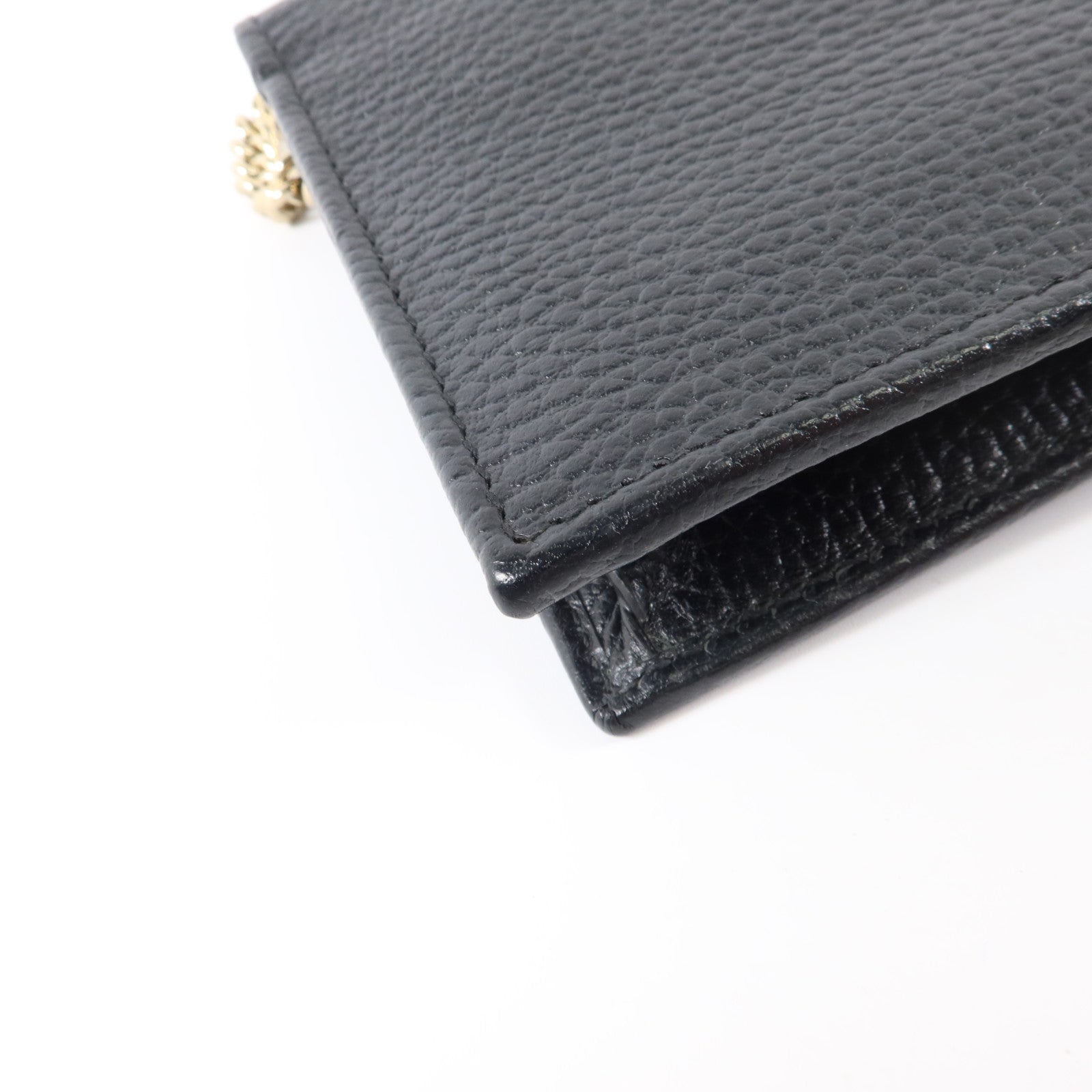 GUCCI 牛皮皮革Interlocking Wallet On Chain金扣鏈帶肩背袋