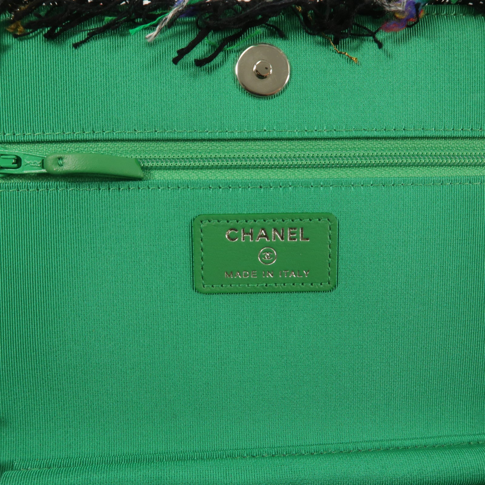 CHANEL Tweed WOC Wallet On Chain With Robot Charm鏈帶肩背袋