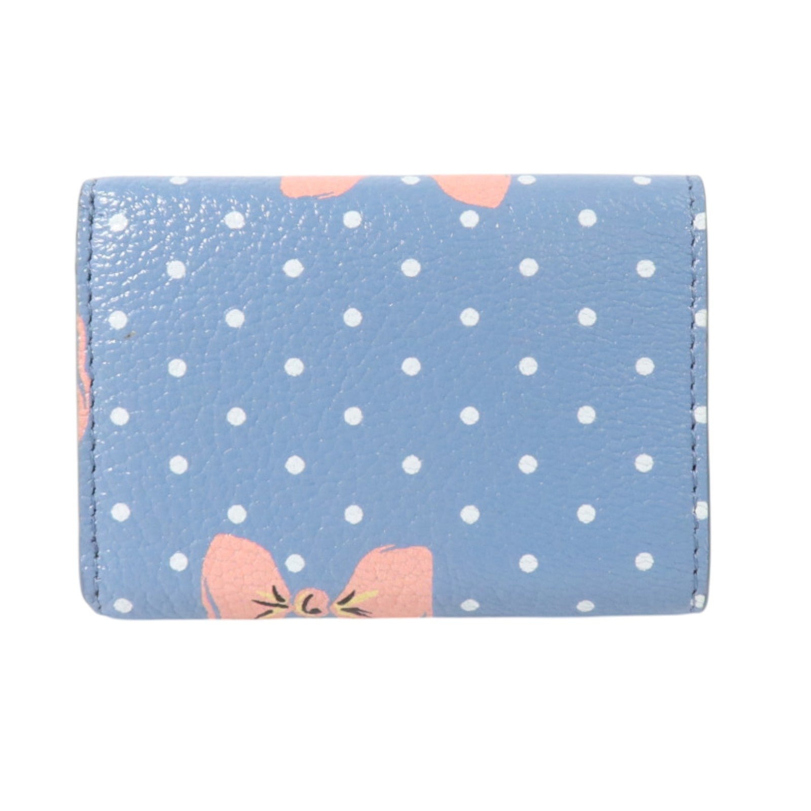 Miu Miu 牛皮皮革Mini Wallet金扣錢包