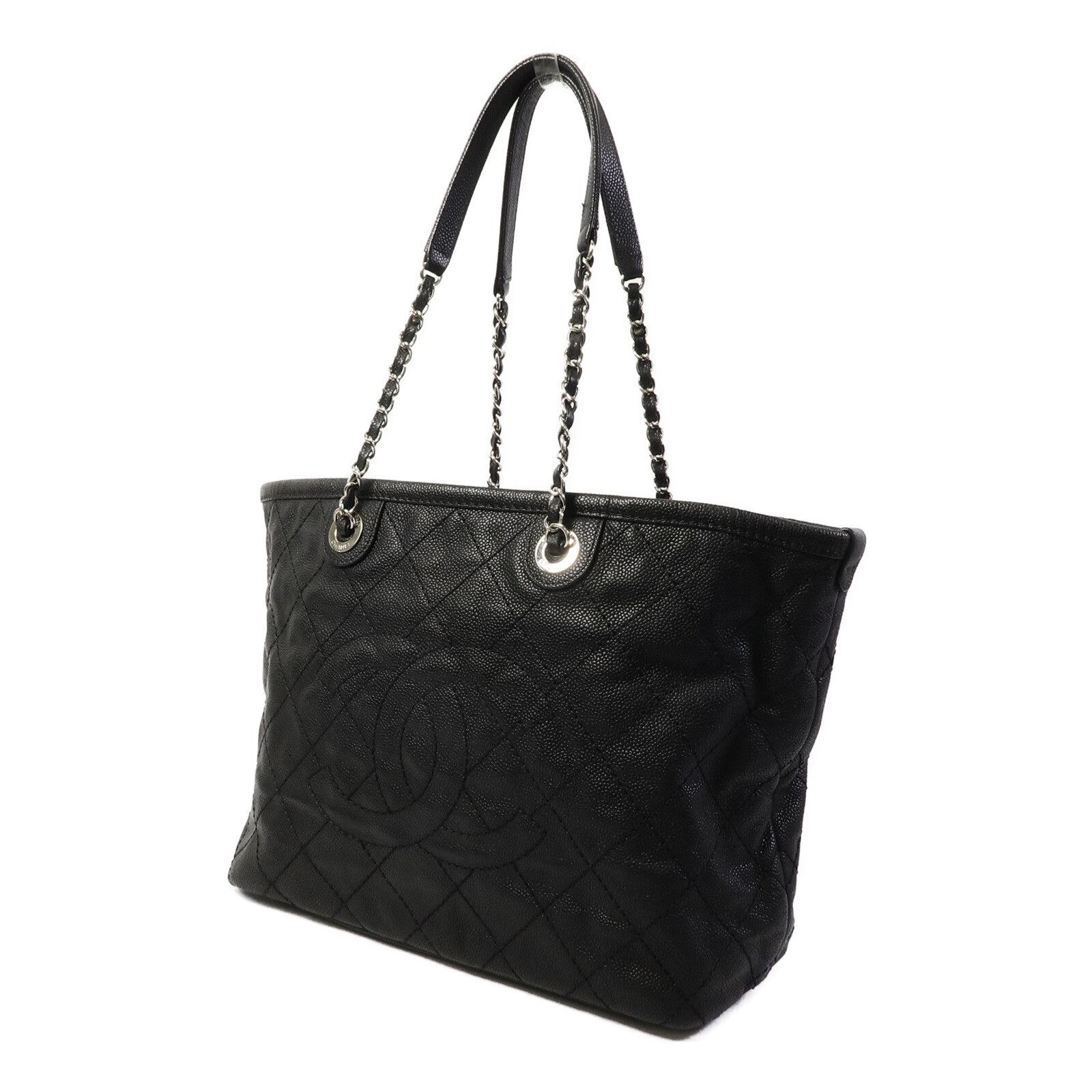 CHANEL 牛皮皮革CC Quited Tote Bag手挽袋