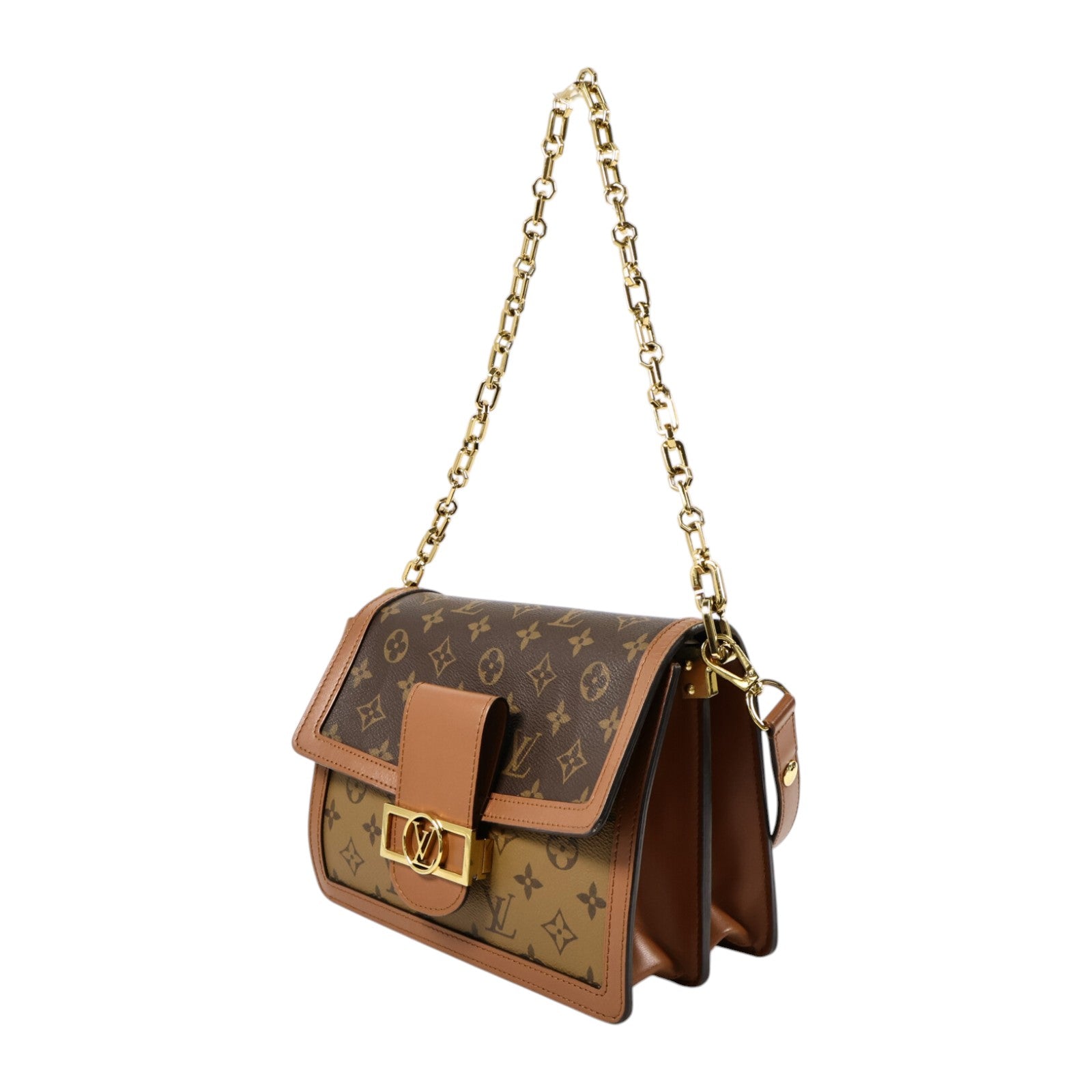 LOUIS VUITTON Monogram Reverse Dauphine MM肩背袋