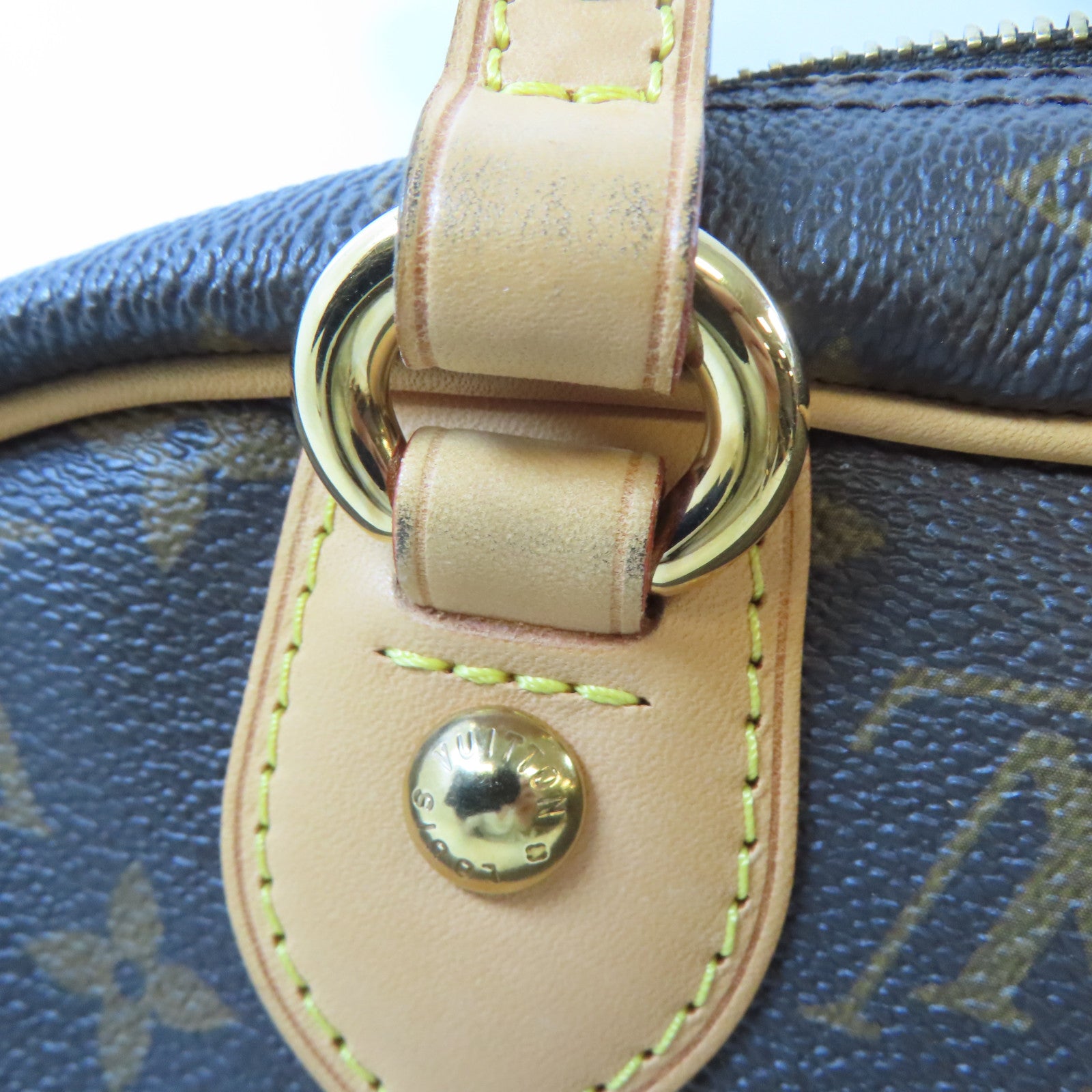 LOUIS VUITTON Monogram Montorgueil PM金扣肩背袋棕色