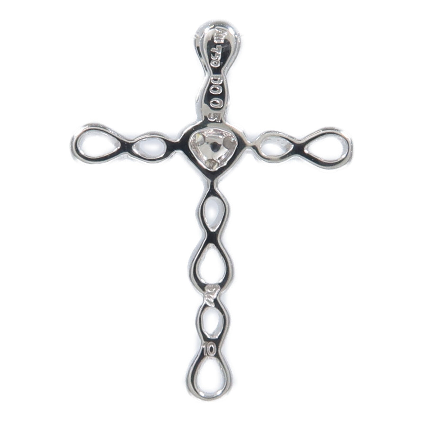 JEWELRY 18K白金Diamond Pendant鑽石吊墜
