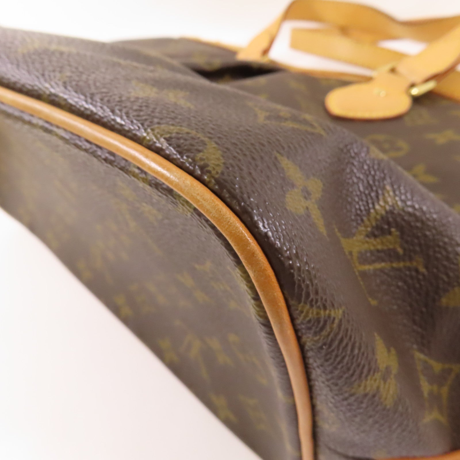LOUIS VUITTON Monogram Palermo PM金扣手挽肩背兩用袋棕色