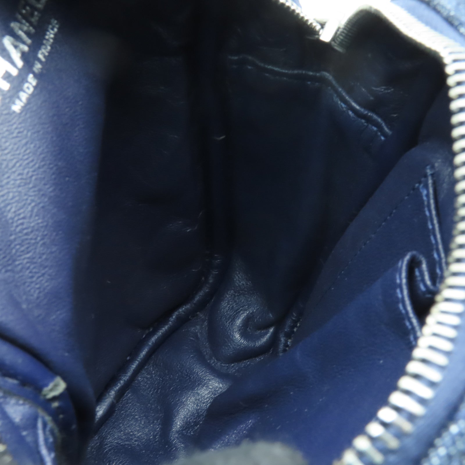 CHANEL 【清倉大減價】軟呢/牛仔布2.55Chain Shoulder Bag銀扣鏈帶肩背袋藍色