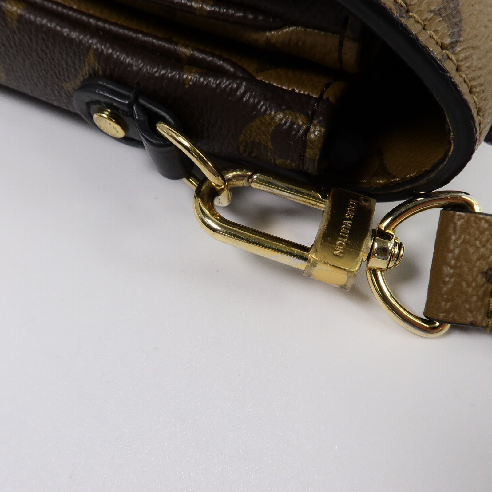 LOUIS VUITTON Monogram Reverse Pochette Metis手挽肩背兩用袋