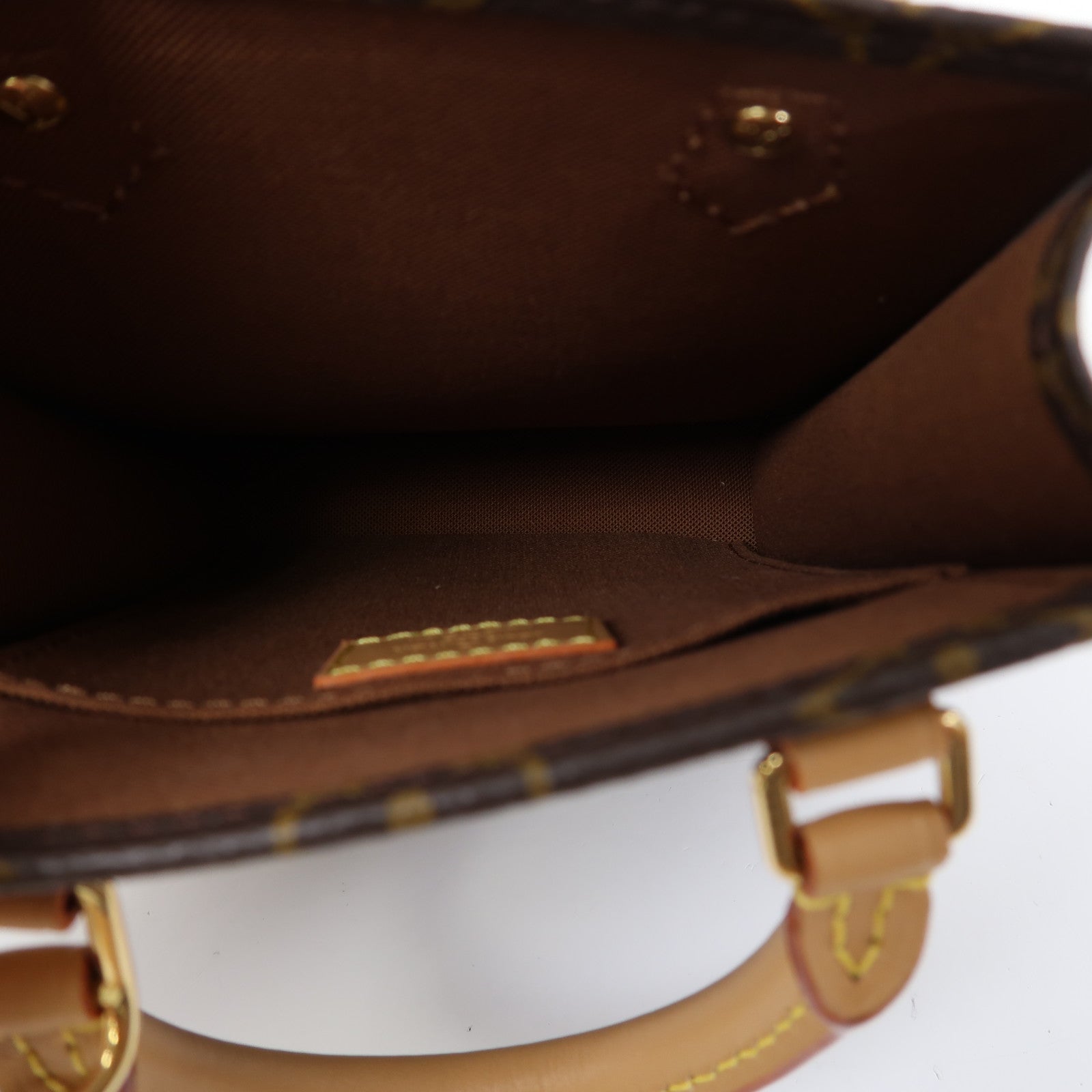 LOUIS VUITTON 【激減優惠】Monogram Petit Sac Plat金扣手挽肩背兩用袋啡色
