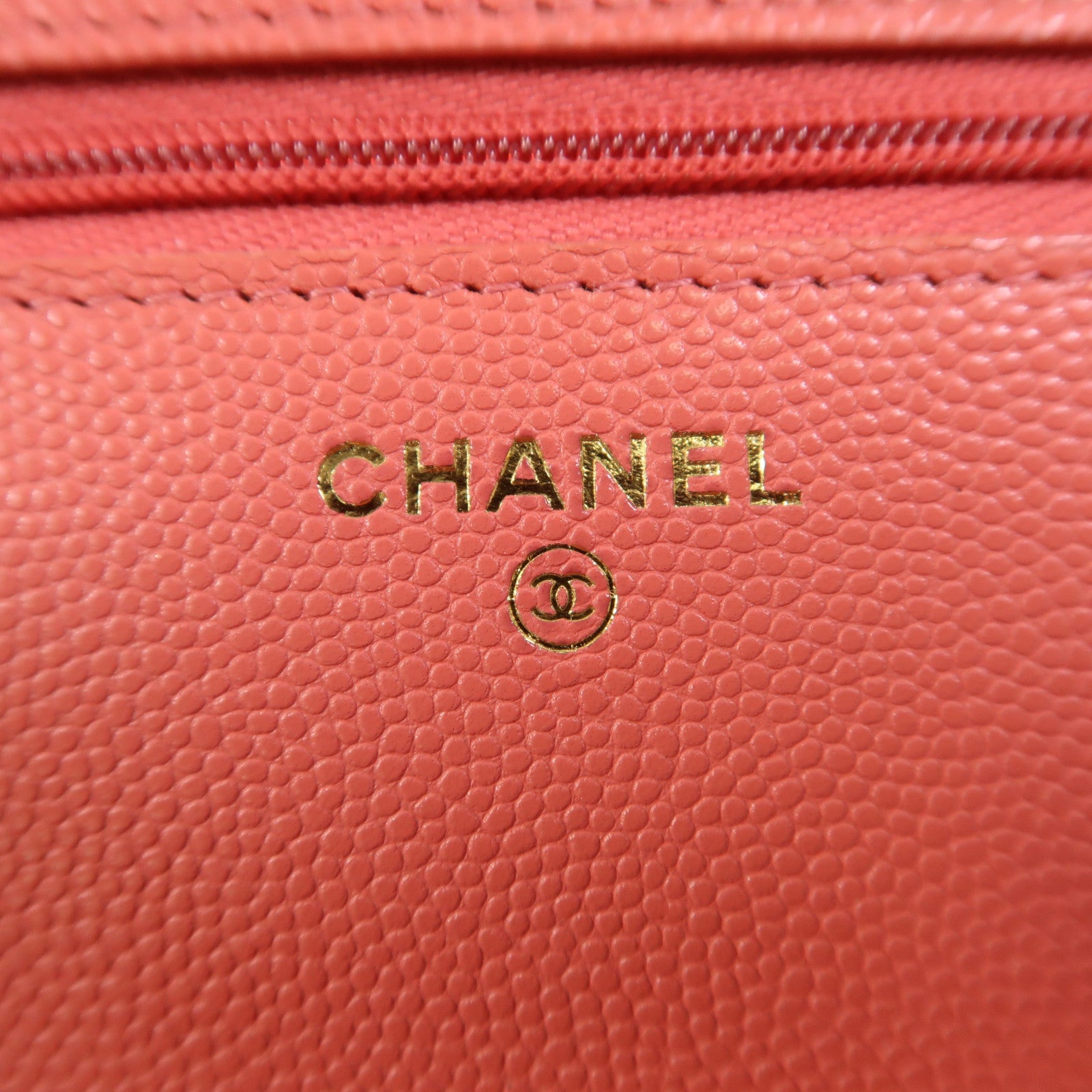 CHANEL 牛皮皮革WOC Wallet On Chain金扣鏈帶肩背袋