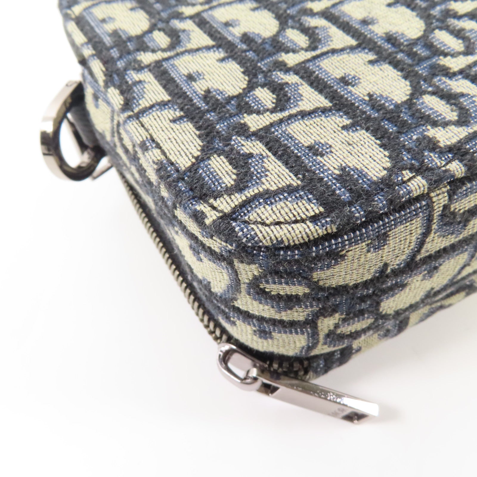 Dior 帆布Oblique Camera Bag銀扣肩背袋