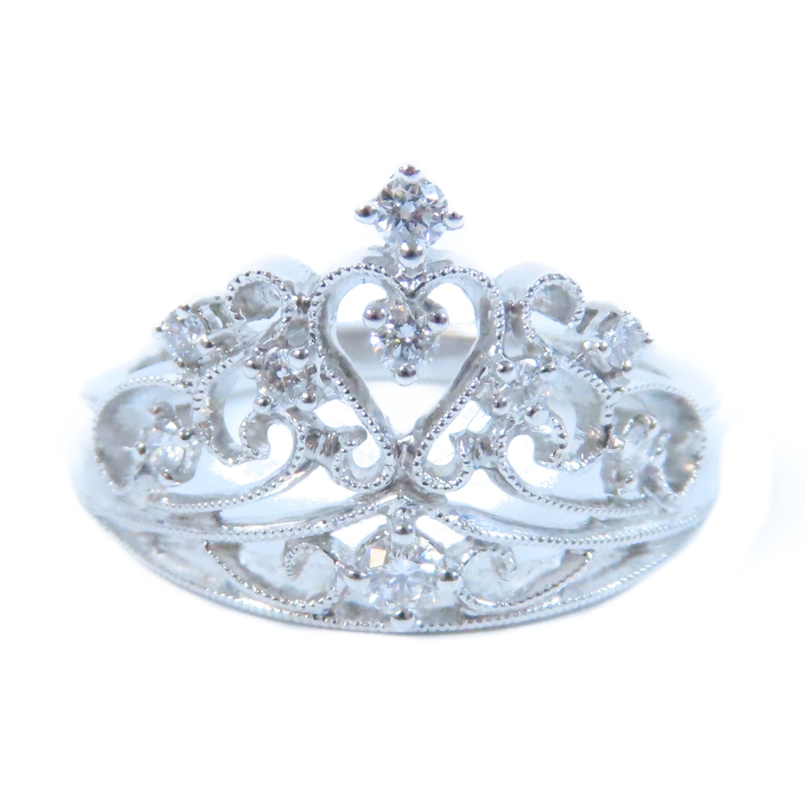 JEWELRY **【激減優惠】18K白金Diamond Ring 0.17ct鑽石戒指US#5