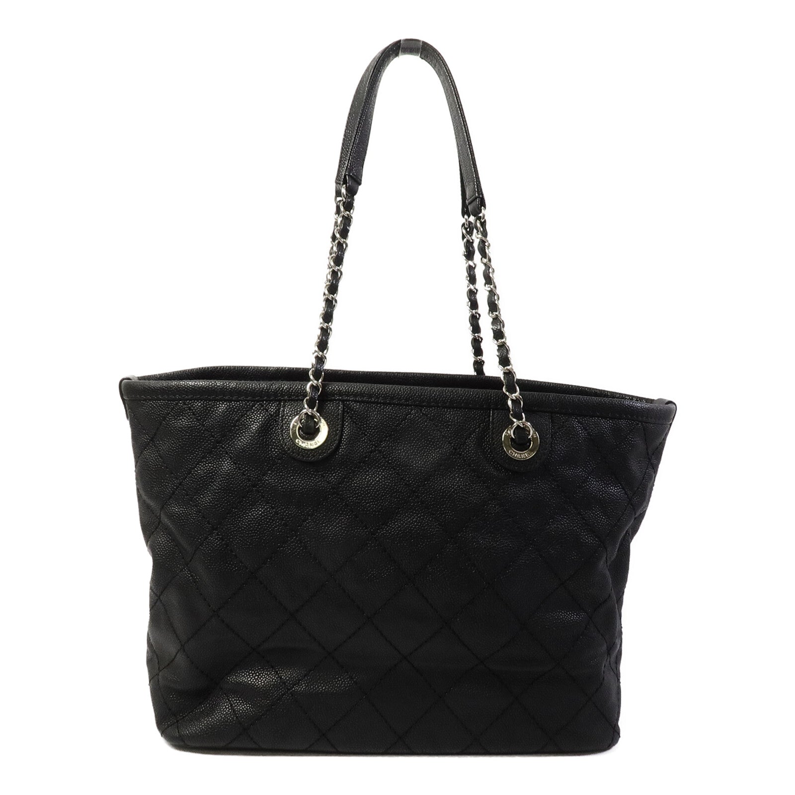 CHANEL 牛皮皮革CC Quited Tote Bag手挽袋