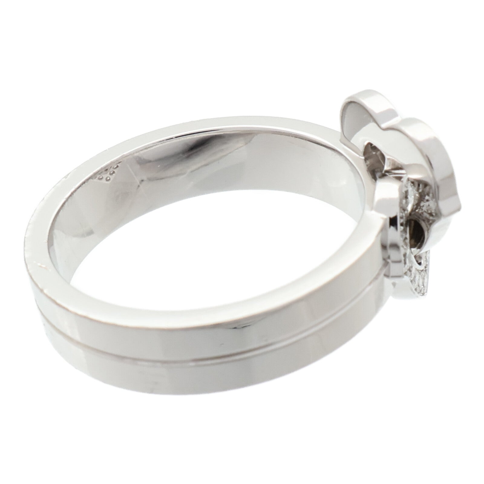 CARTIER 18K白金Double Heart Ring戒指Cartier #53