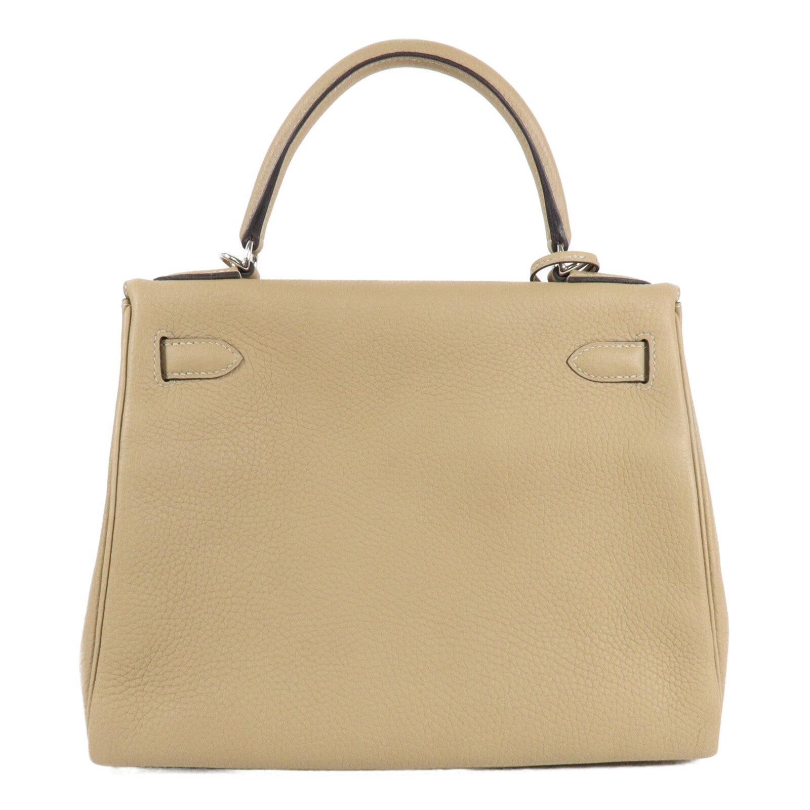 HERMES Clemence皮革Kelly 28手挽肩背兩用袋Trench