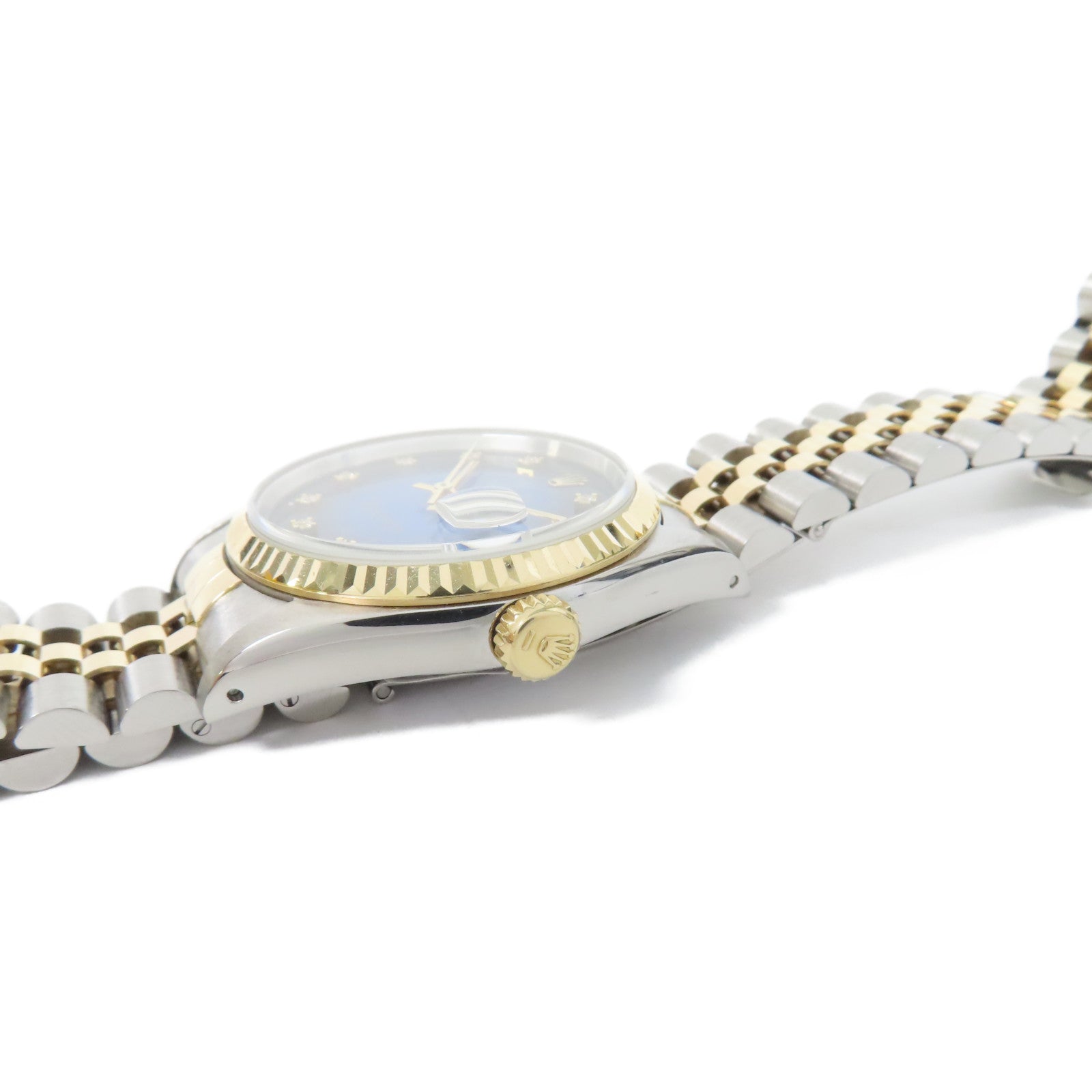ROLEX Datejust 36mm 18K金/不鏽鋼手錶自動機芯藍色