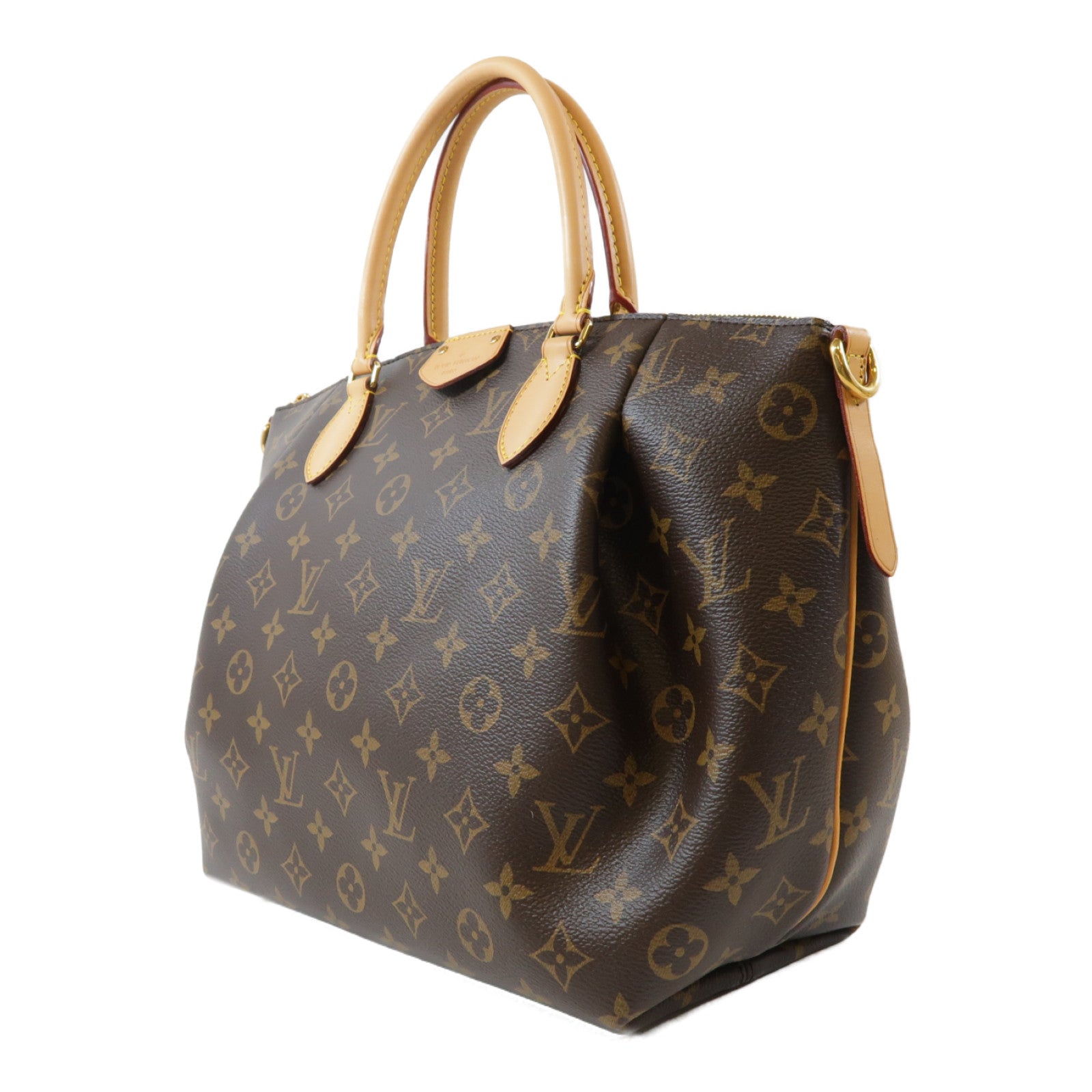 LOUIS VUITTON Monogram Turenne MM金扣手挽肩背兩用袋啡色