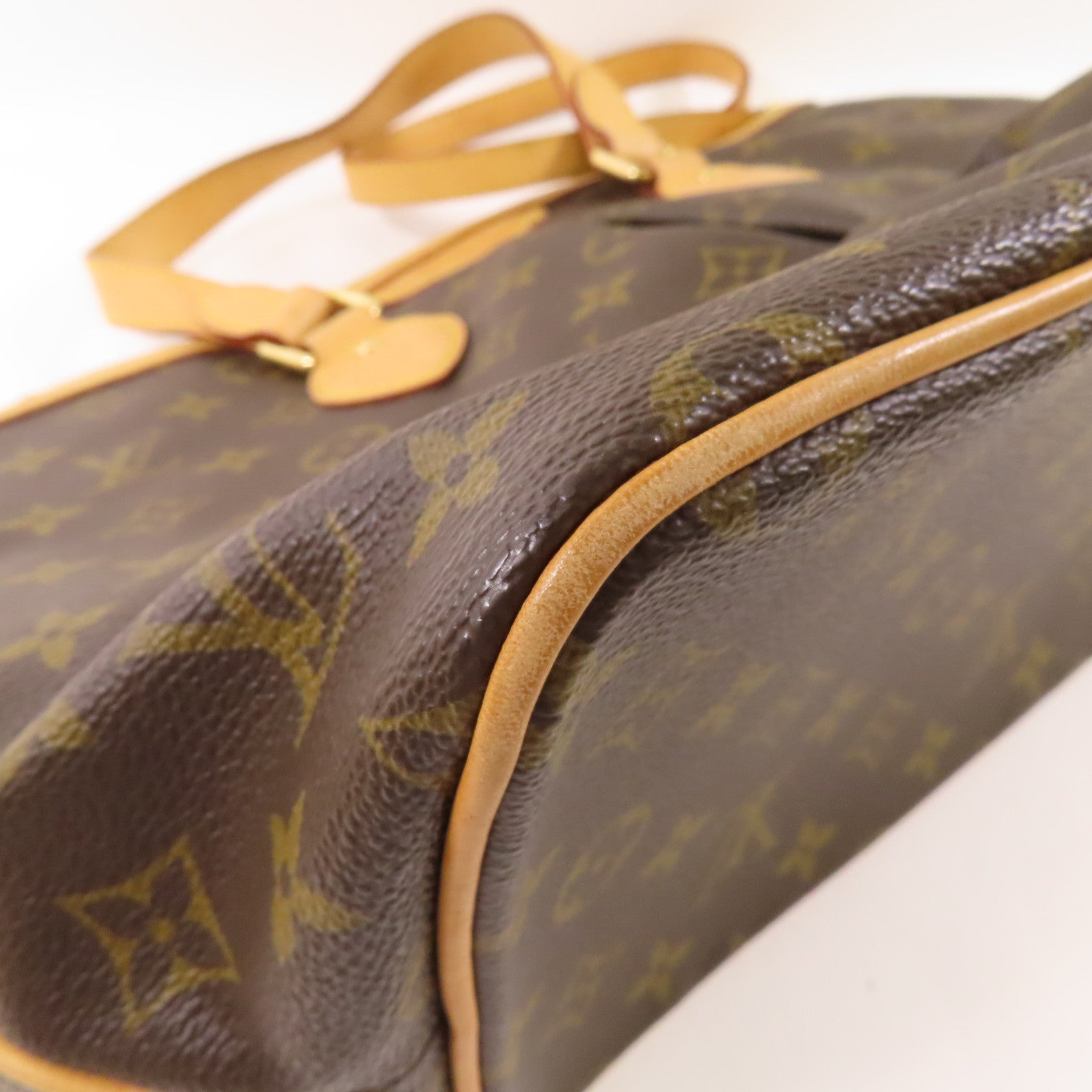 LOUIS VUITTON Monogram Palermo PM金扣手挽肩背兩用袋棕色