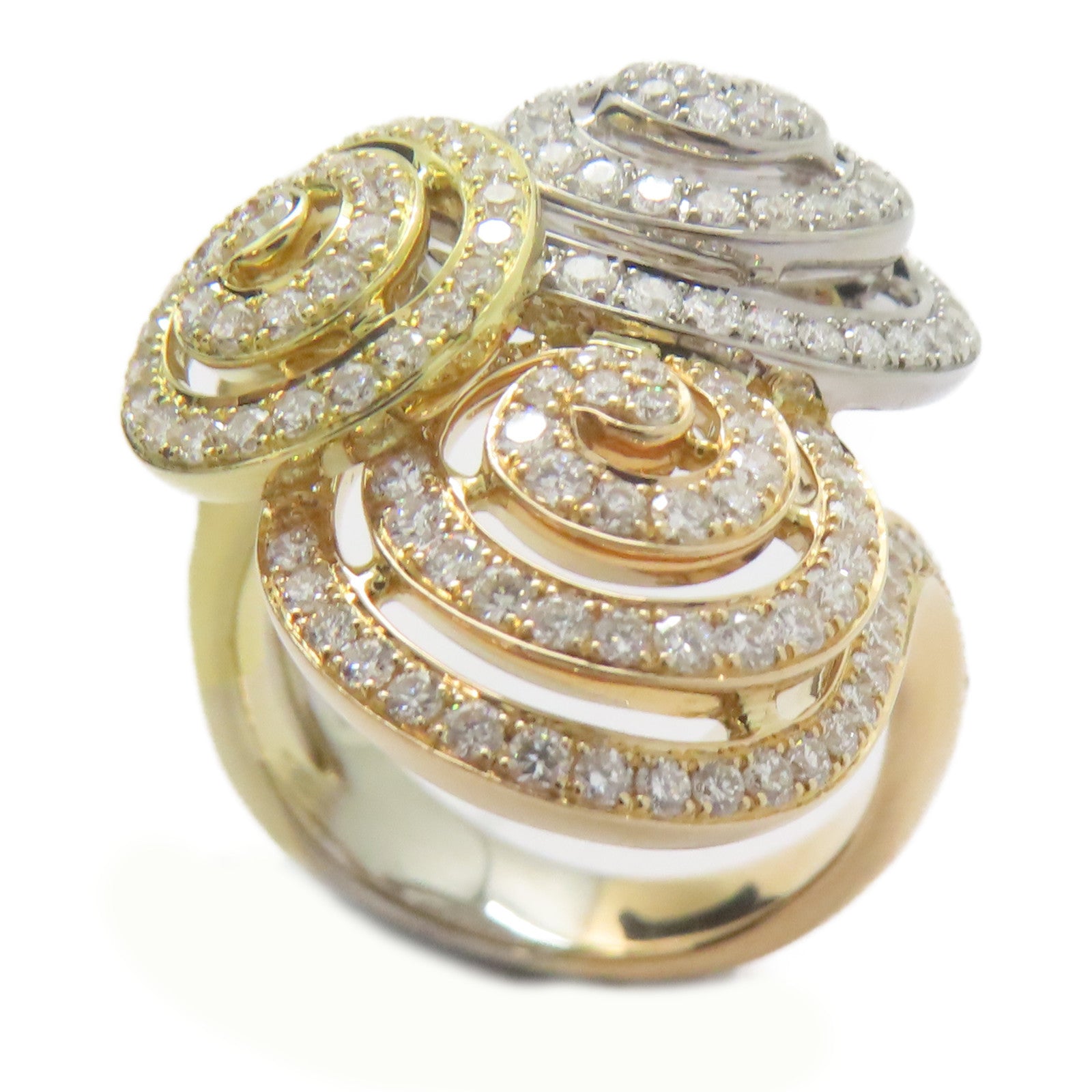 JEWELRY 18K玫瑰金/白金/黃金Diamond Ring 1.68ct鑽石戒指US#7.25