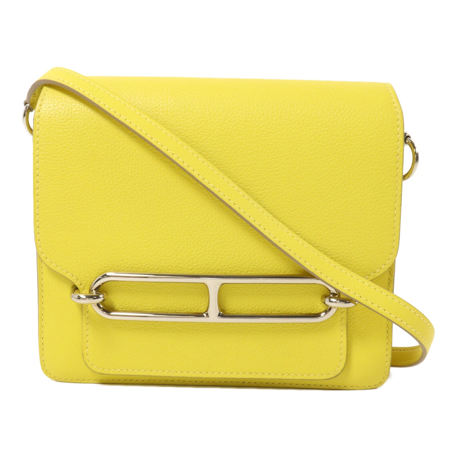 HERMES Evercolor皮革Roulis Mini肩背袋Lime