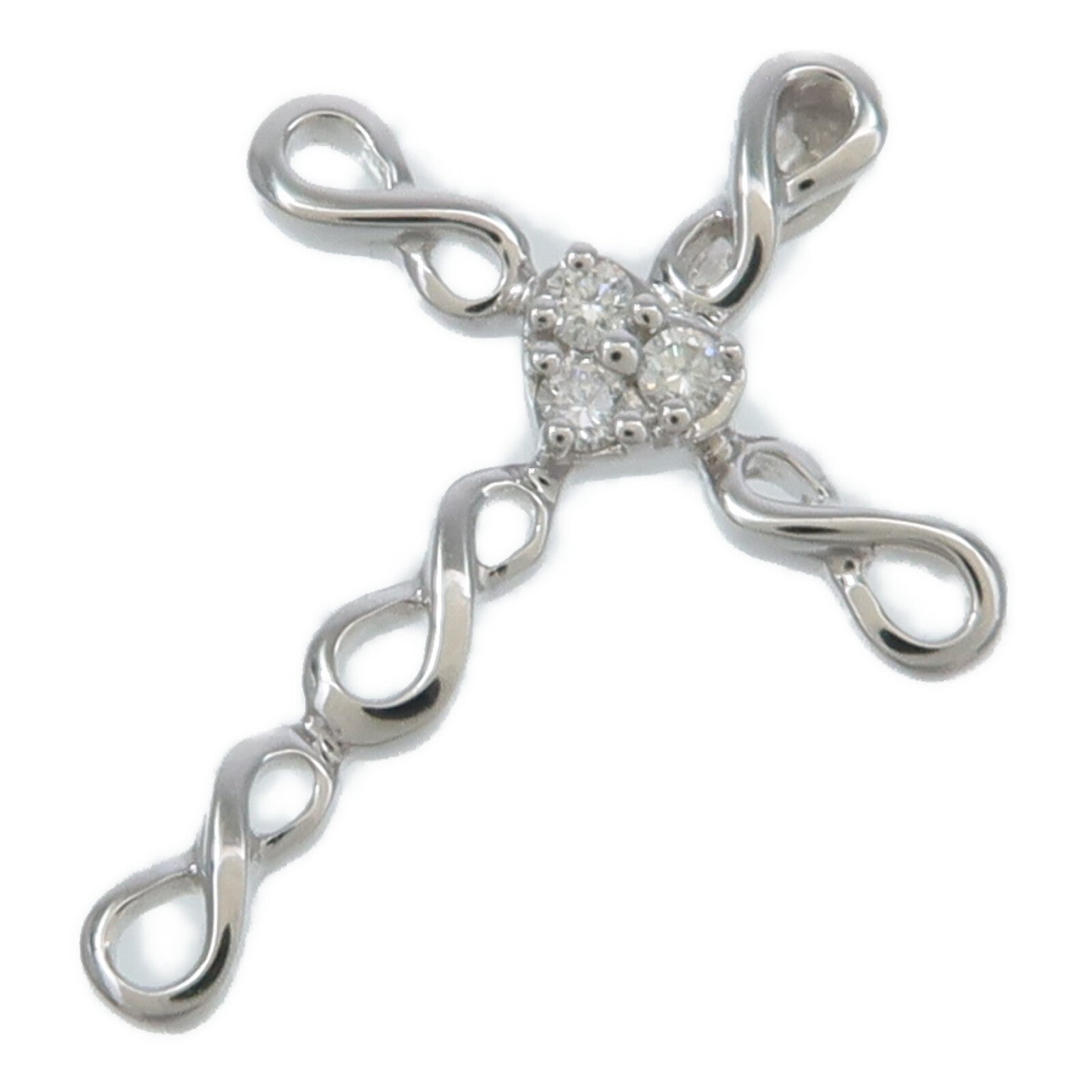 JEWELRY 18K白金Diamond Pendant鑽石吊墜