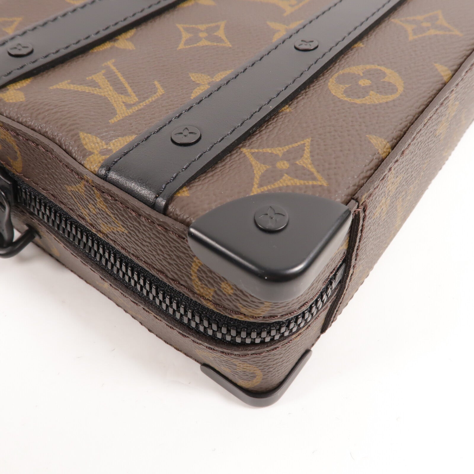 LOUIS VUITTON Monogram Macassar Handle Soft Truck手挽肩背兩用袋