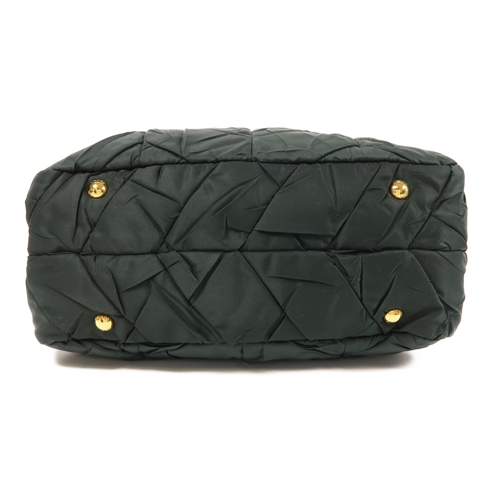 PRADA 尼龍Mini Boston金扣手挽肩背兩用袋