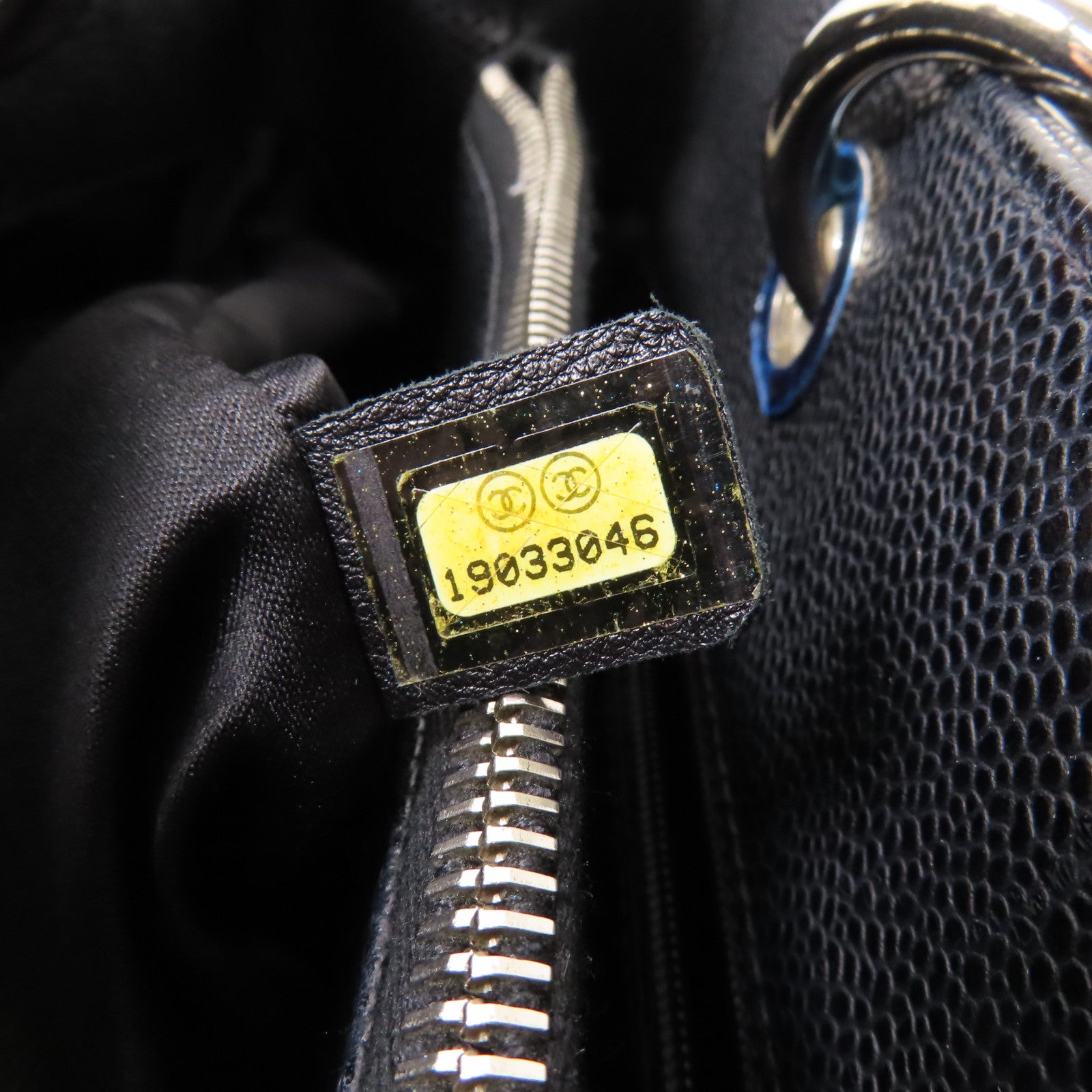 CHANEL 牛皮皮革GST Grand Shopping Tote Bag銀扣鏈帶肩背袋/手挽袋