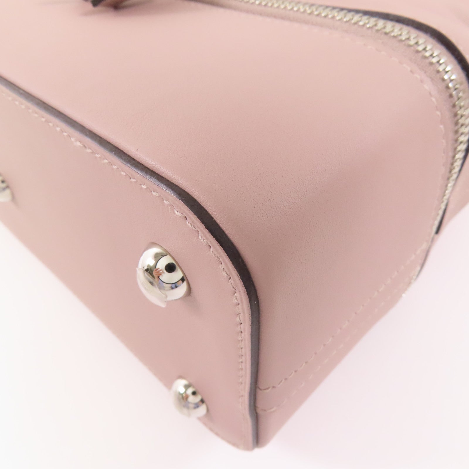 HERMES Swift皮革Bolide Secret銀扣手挽袋4W Glycine