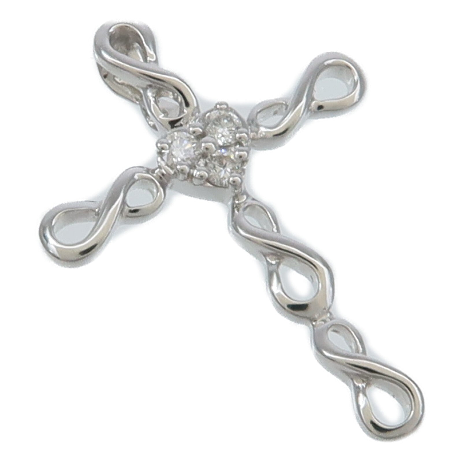 JEWELRY 18K白金Diamond Pendant鑽石吊墜
