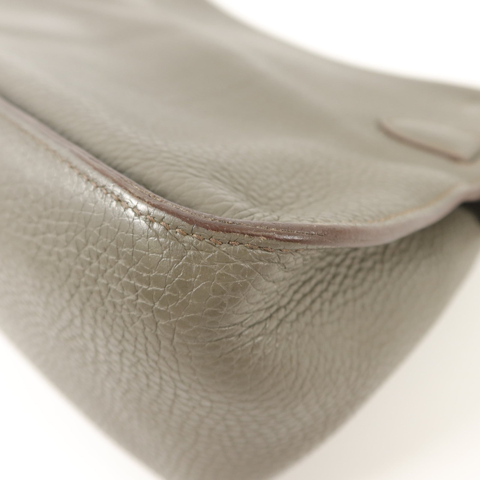 HERMES Clemence皮革Jypsiere 31肩背袋Etain