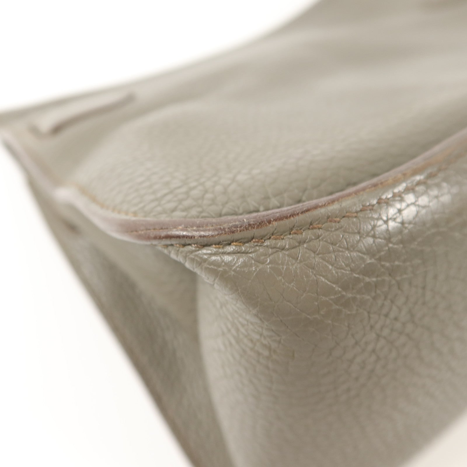HERMES Clemence皮革Jypsiere 31肩背袋Etain