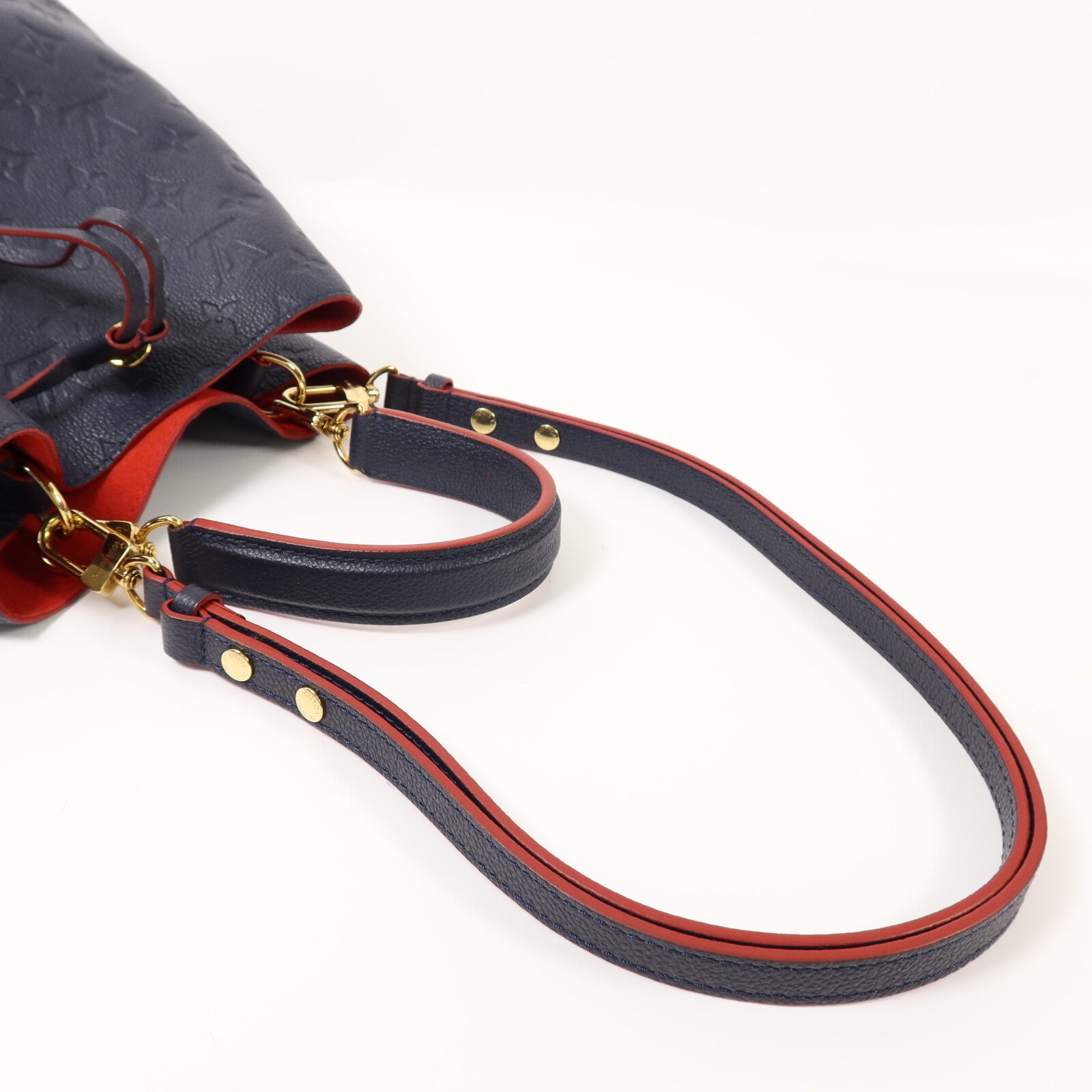 LOUIS VUITTON Monogram Empreinte Neo Noe MM金扣手挽肩背兩用袋