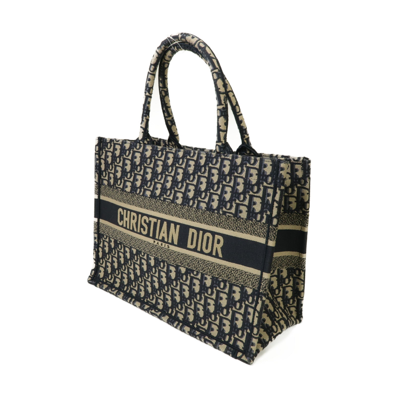 Dior 帆布Book Tote手挽袋藍色/白色