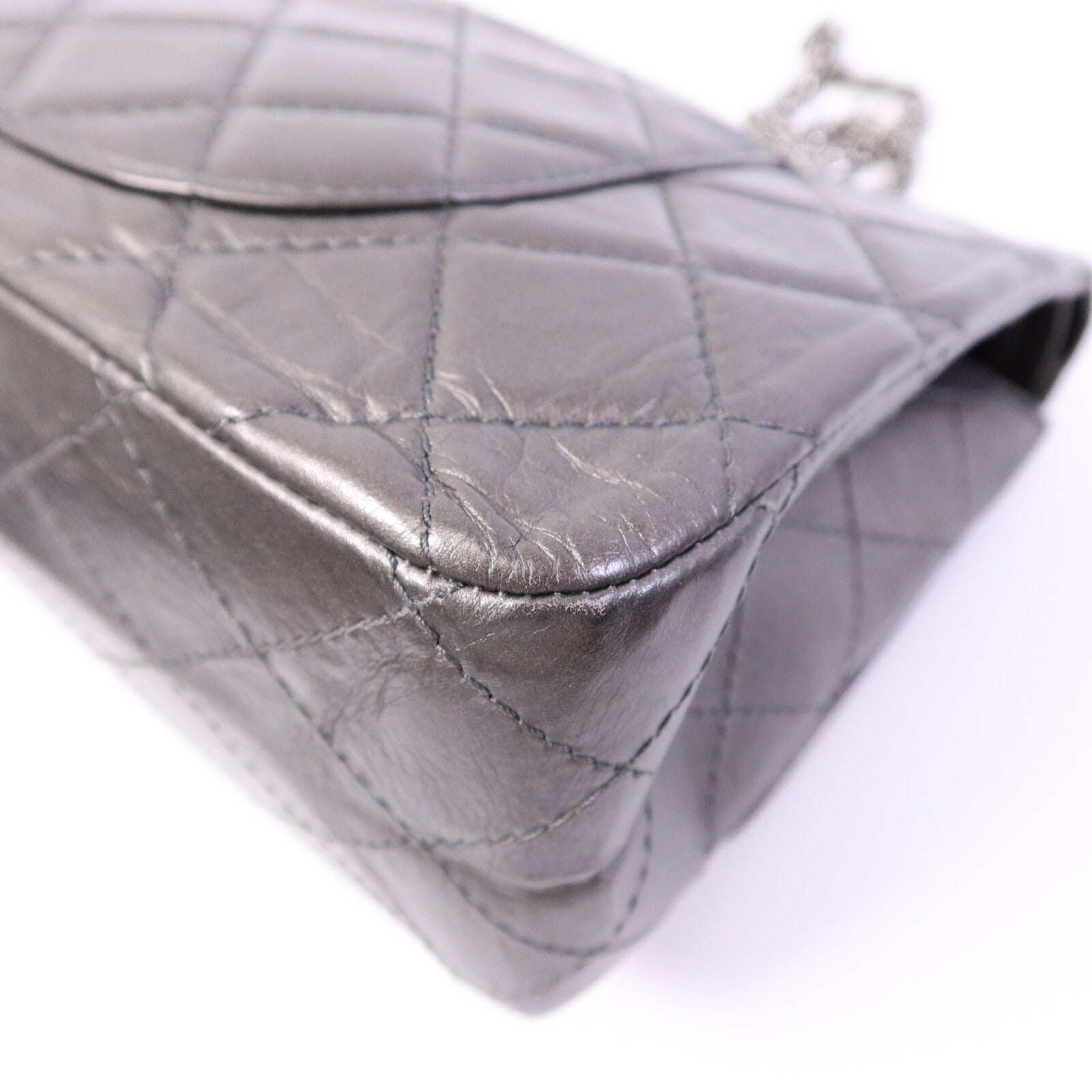 CHANEL 牛皮皮革2.55 Maxi鏈帶肩背袋