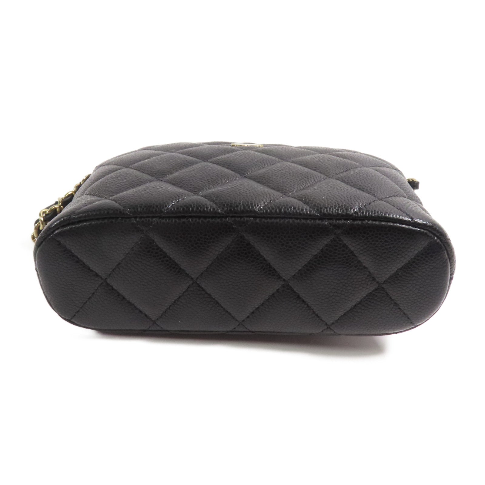 CHANEL 牛皮皮革Shoulder Bag金扣鏈帶肩背袋