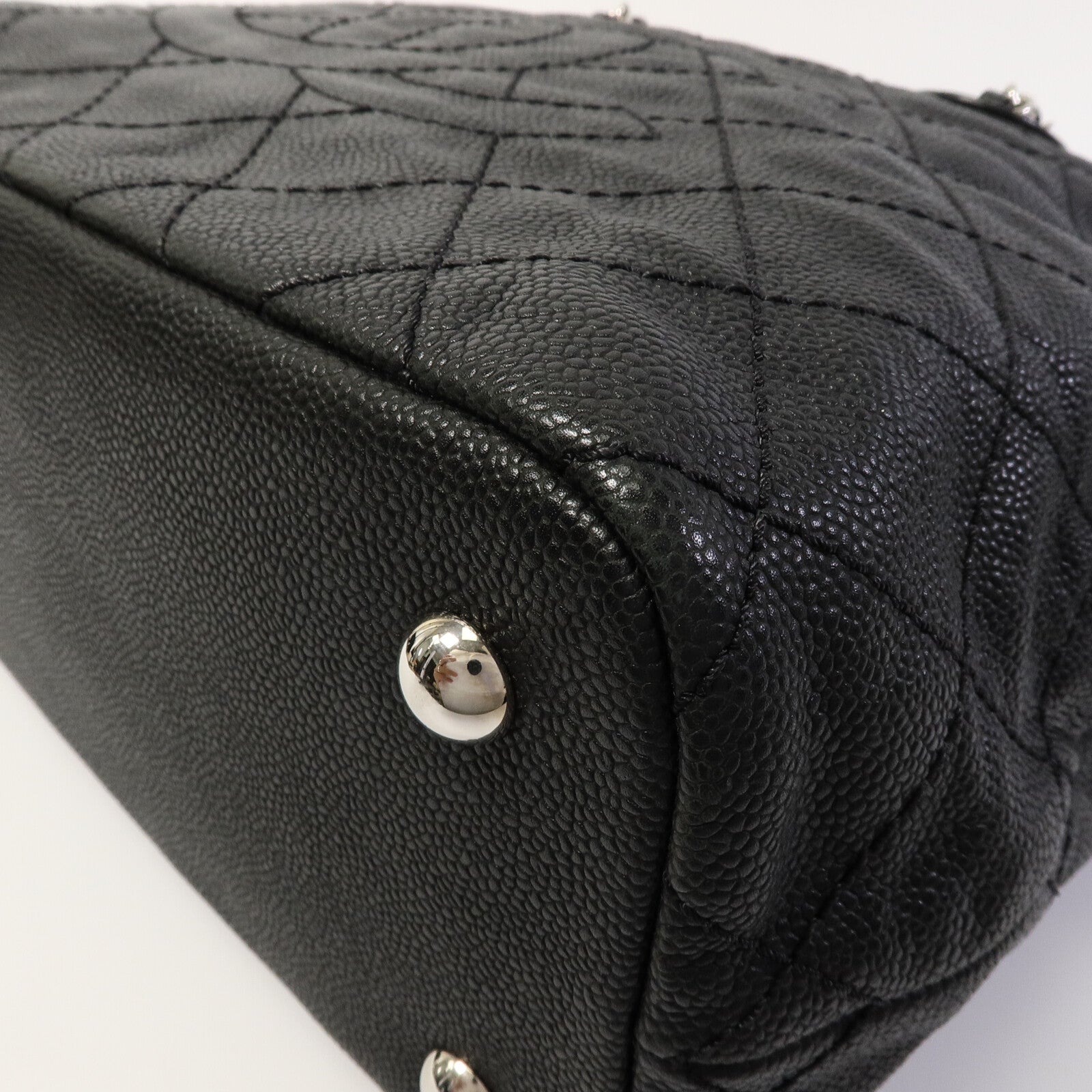 CHANEL 牛皮皮革CC Quited Tote Bag手挽袋