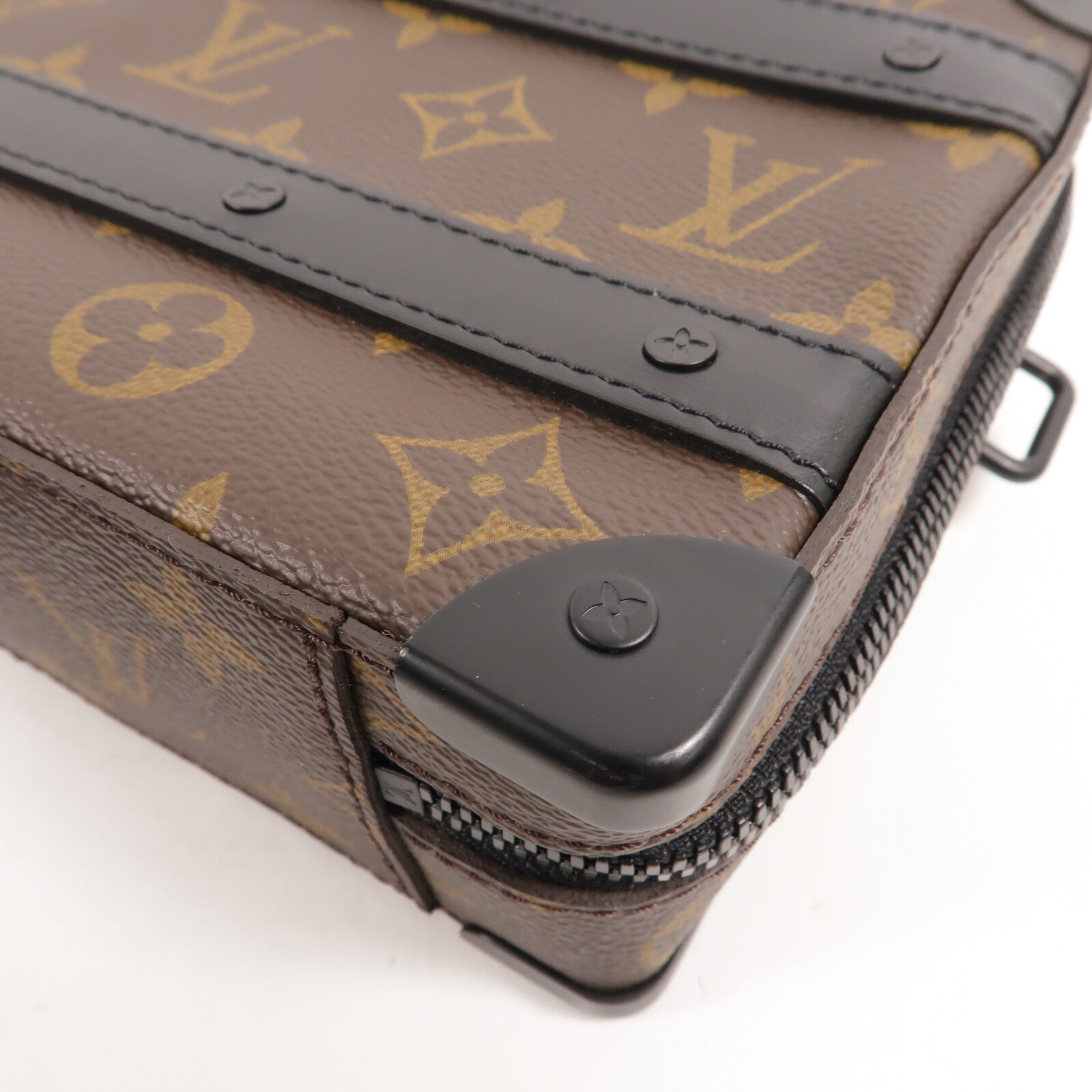 LOUIS VUITTON Monogram Macassar Handle Soft Truck手挽肩背兩用袋