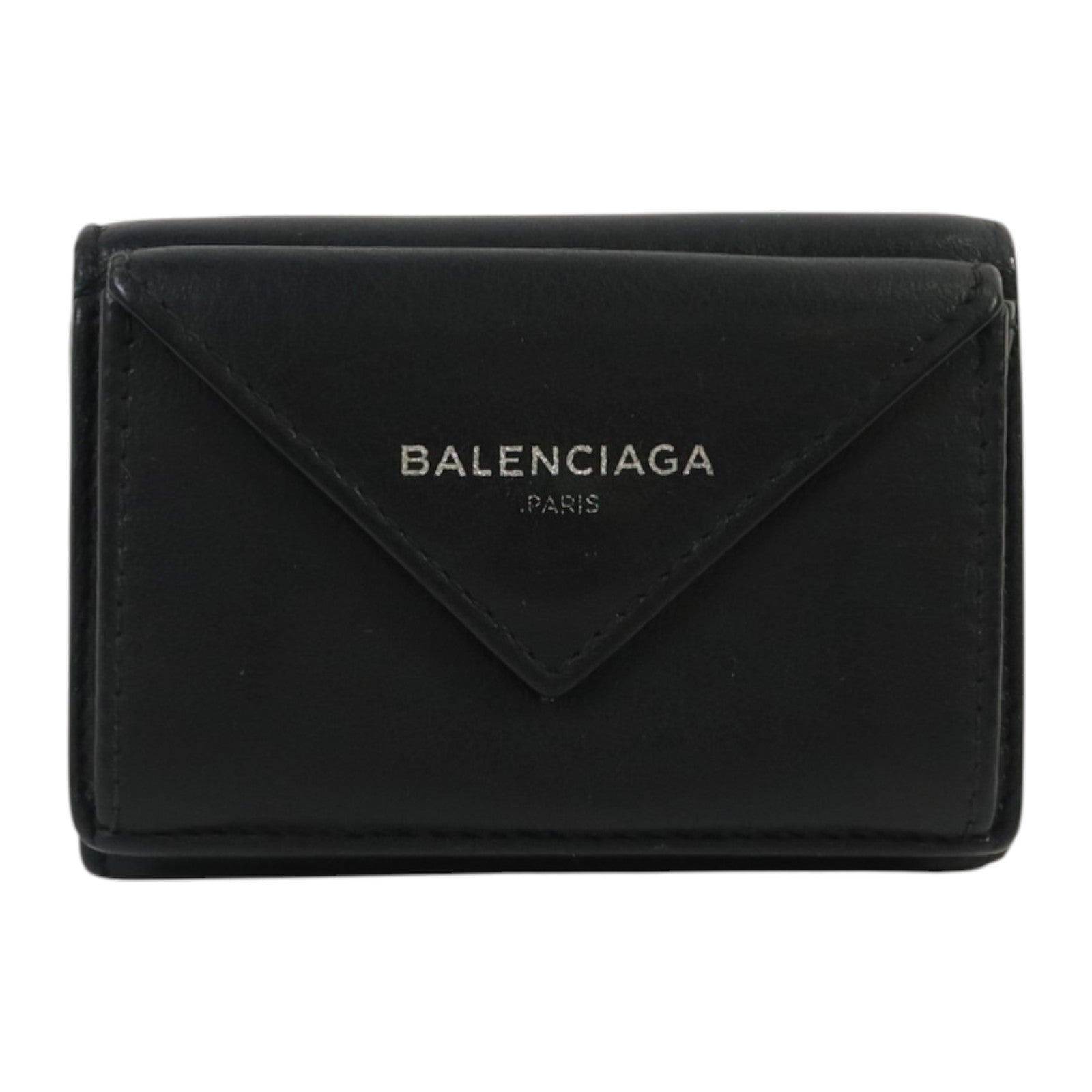 BALENCIAGA 牛皮皮革Wallet銀扣錢包
