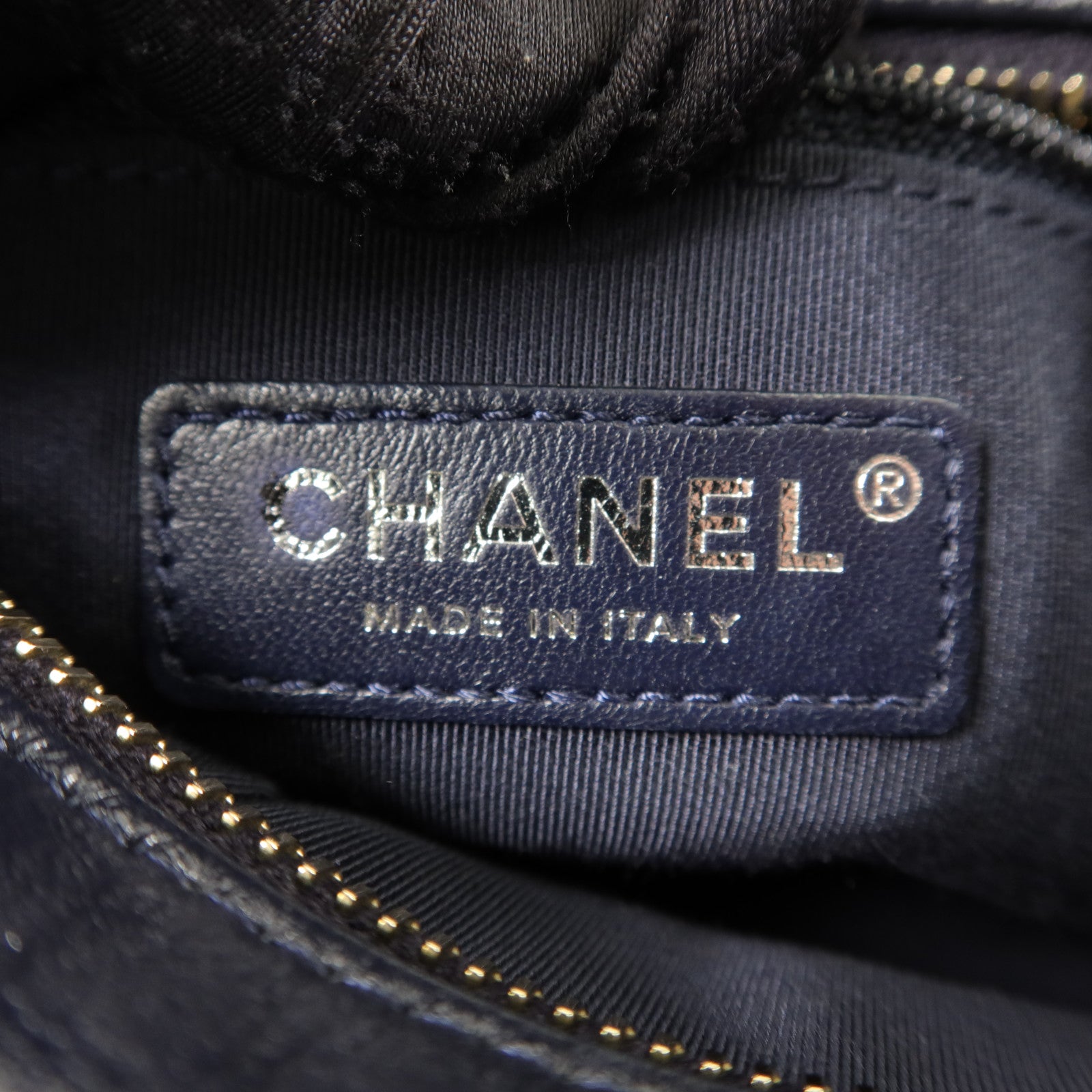 CHANEL 斜紋軟呢/牛皮皮革Gabrielle Small鏈帶肩背袋
