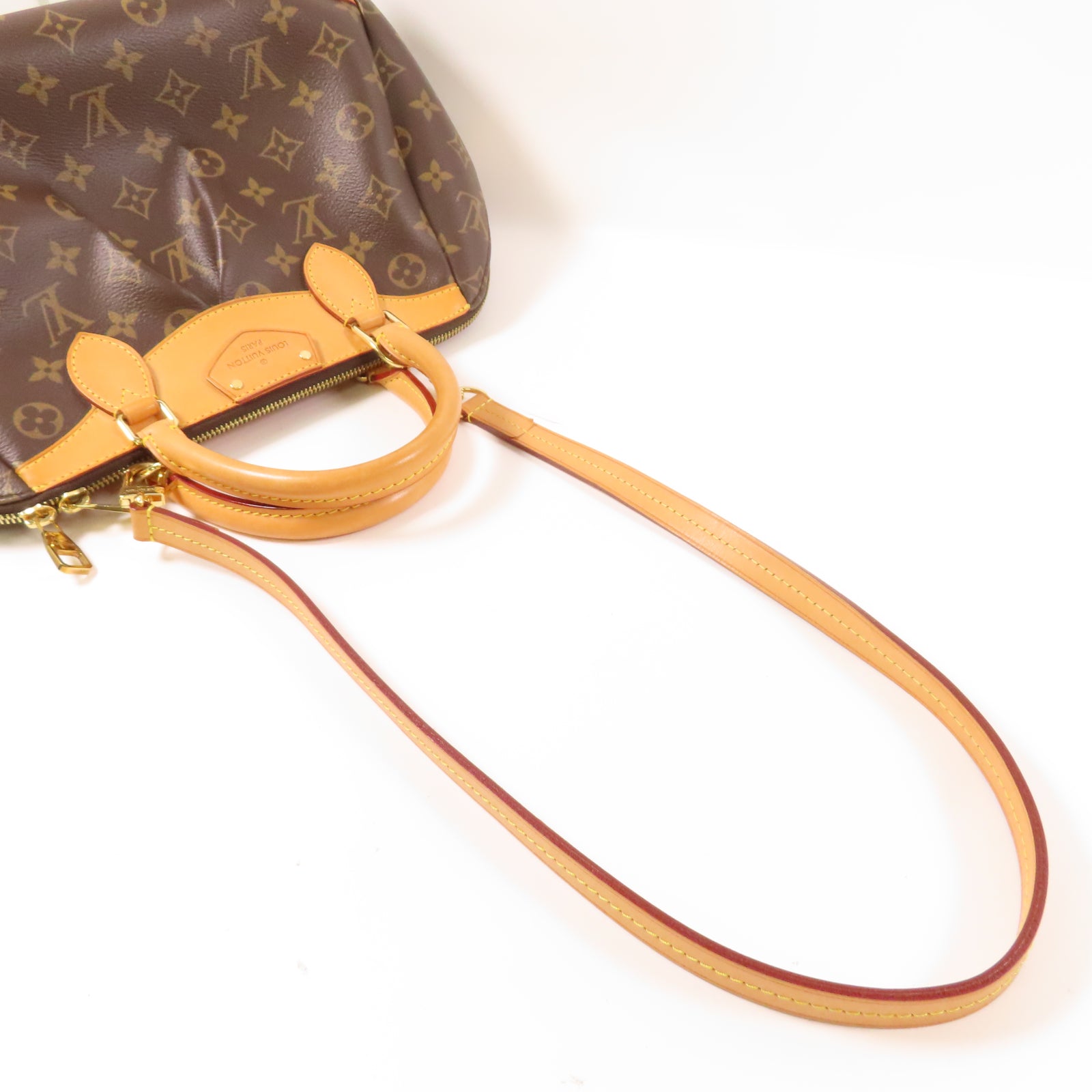 LOUIS VUITTON Monogram Segur金扣手挽肩背兩用袋啡色