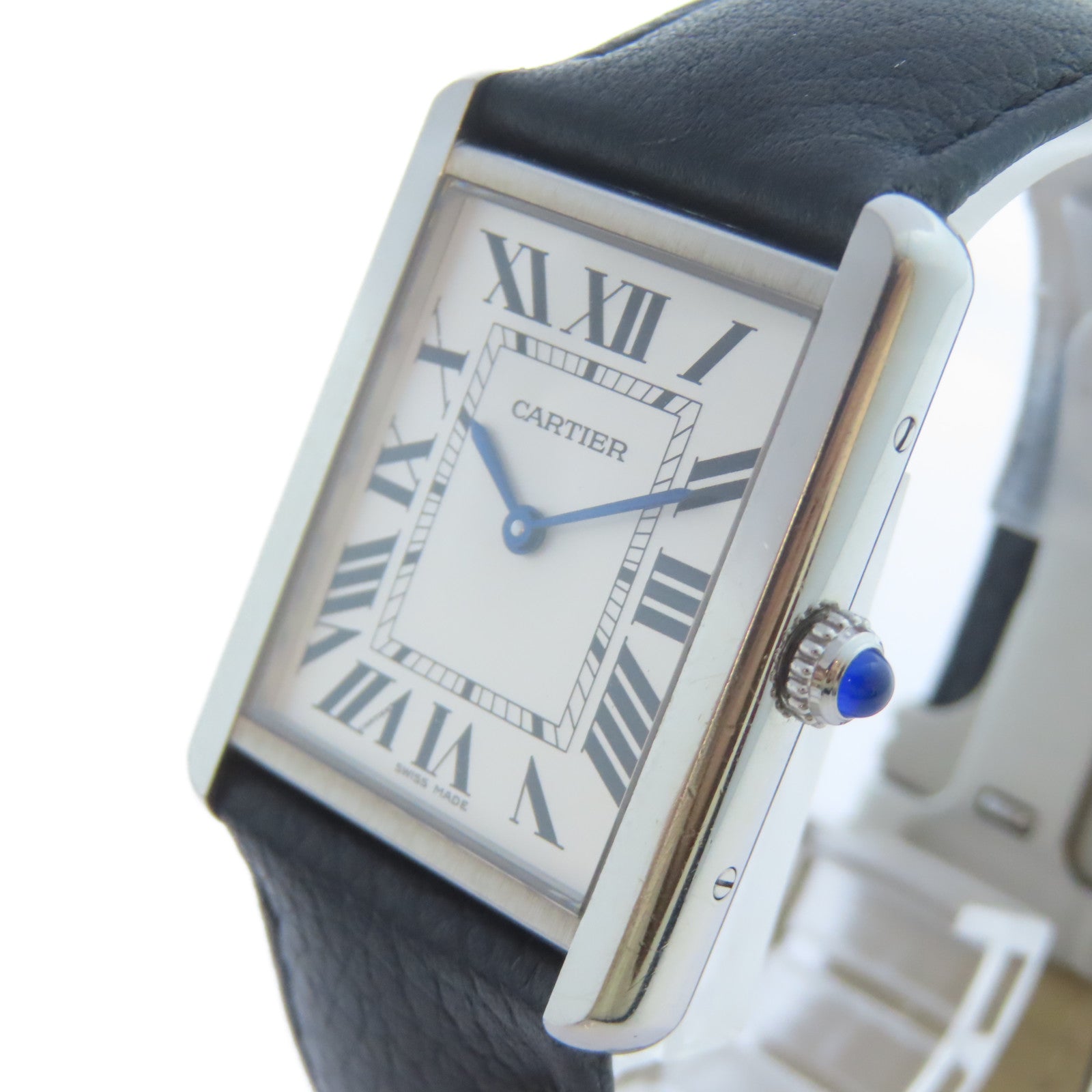 CARTIER Tank Solo LM不鏽鋼手錶石英機芯白色