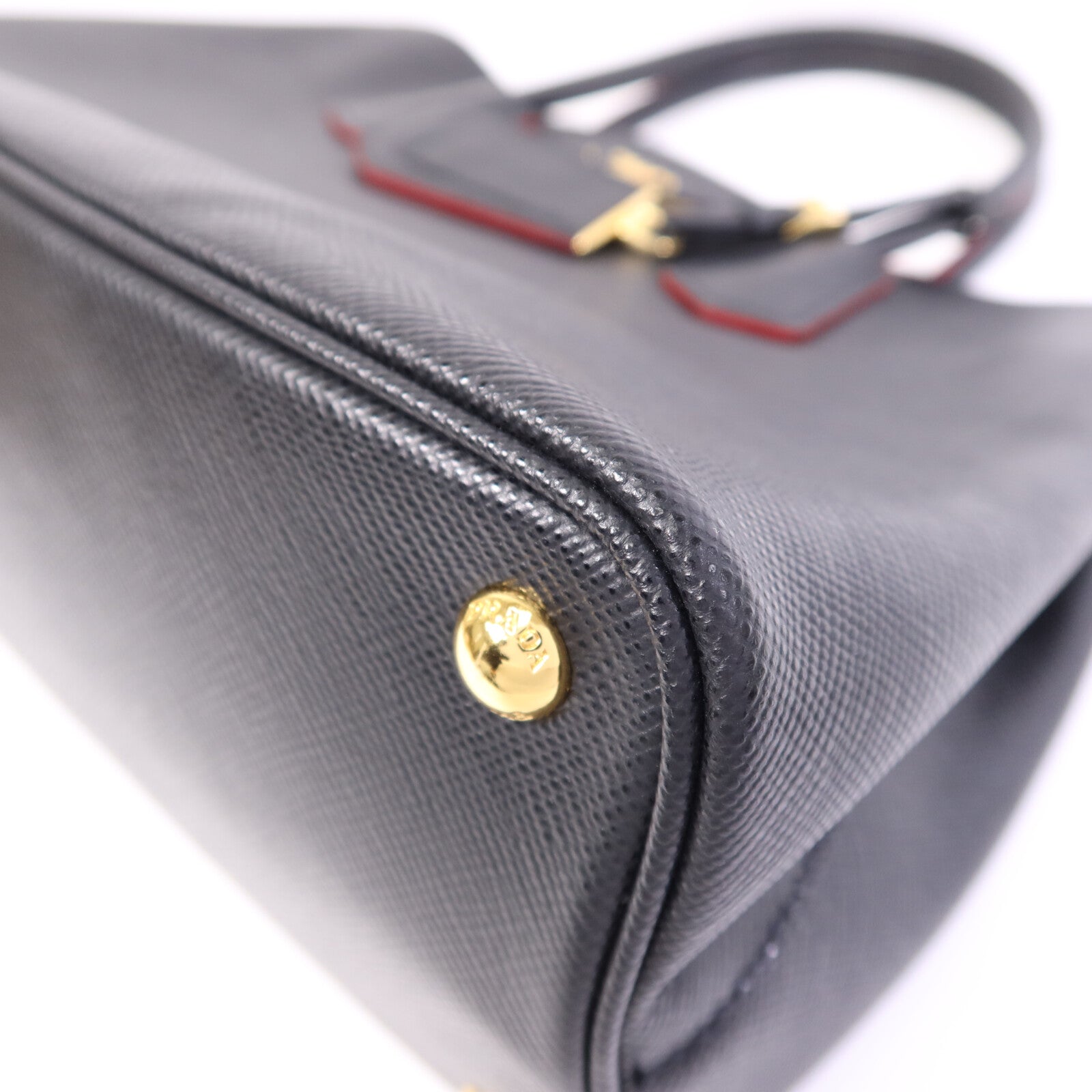 PRADA 牛皮皮革2 Way Shoulder Bag金扣手挽肩背兩用袋