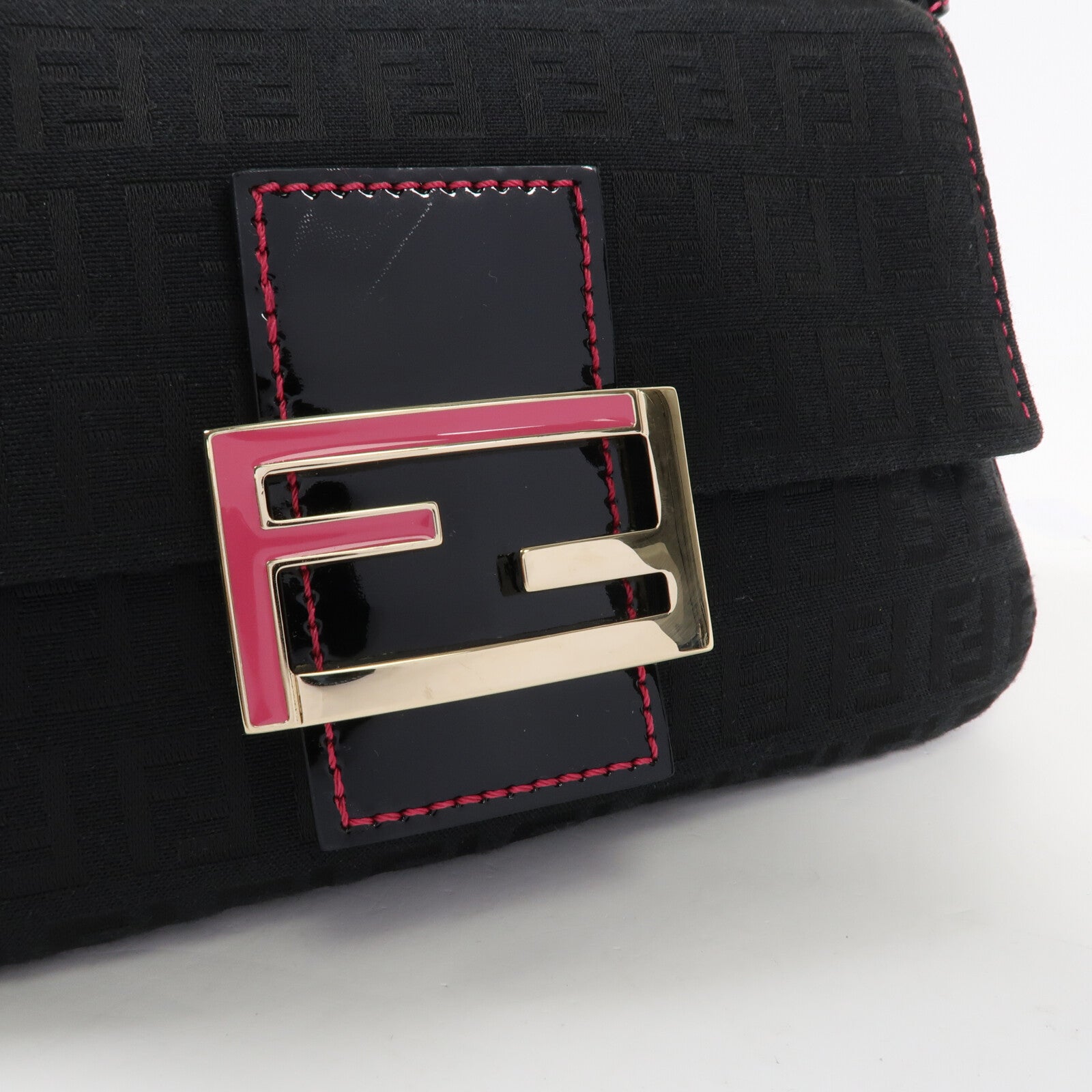 FENDI 帆布Hand Bag金扣手挽袋